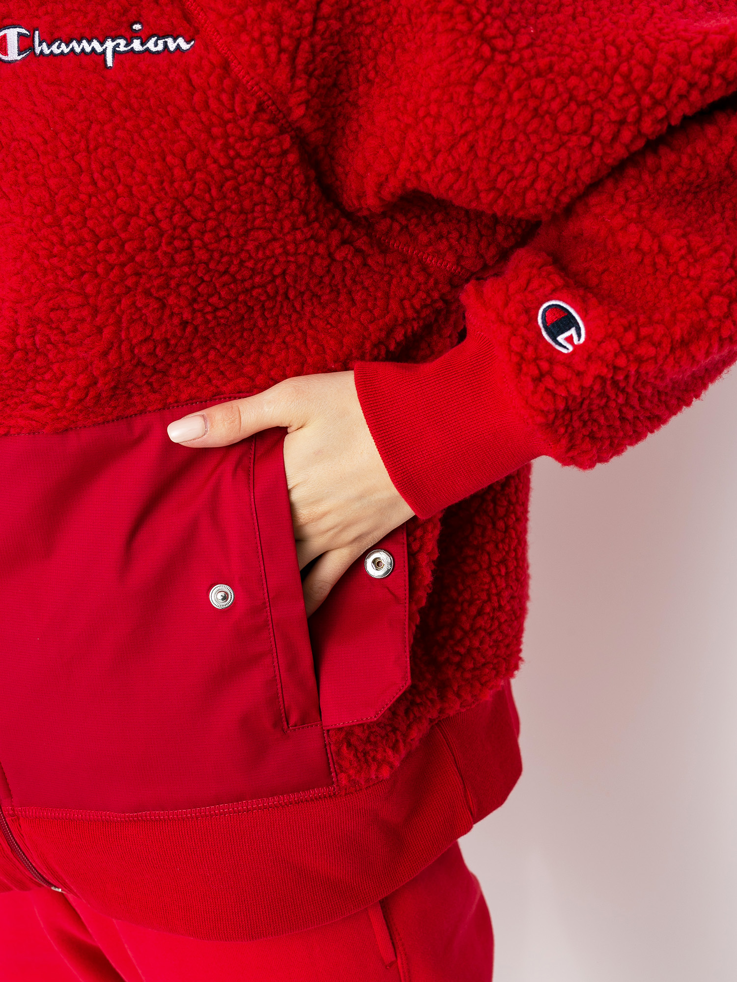 Kurtka Champion Full Zip Sweatshirt 113463 Wmn (ryr/rdd)