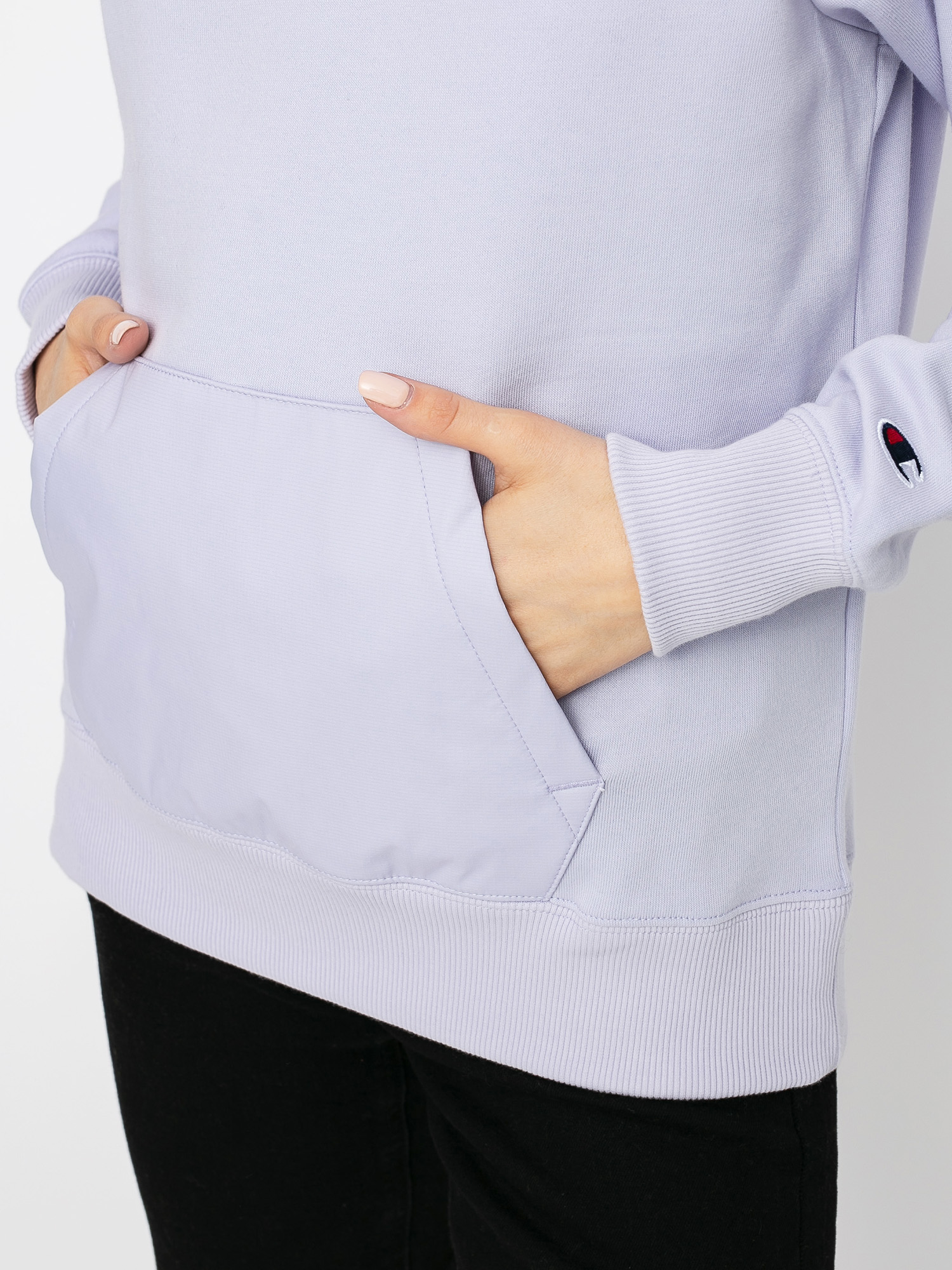 Bluza z kapturem Champion Sweatshirt HD 113275 Wmn (lac/lac)
