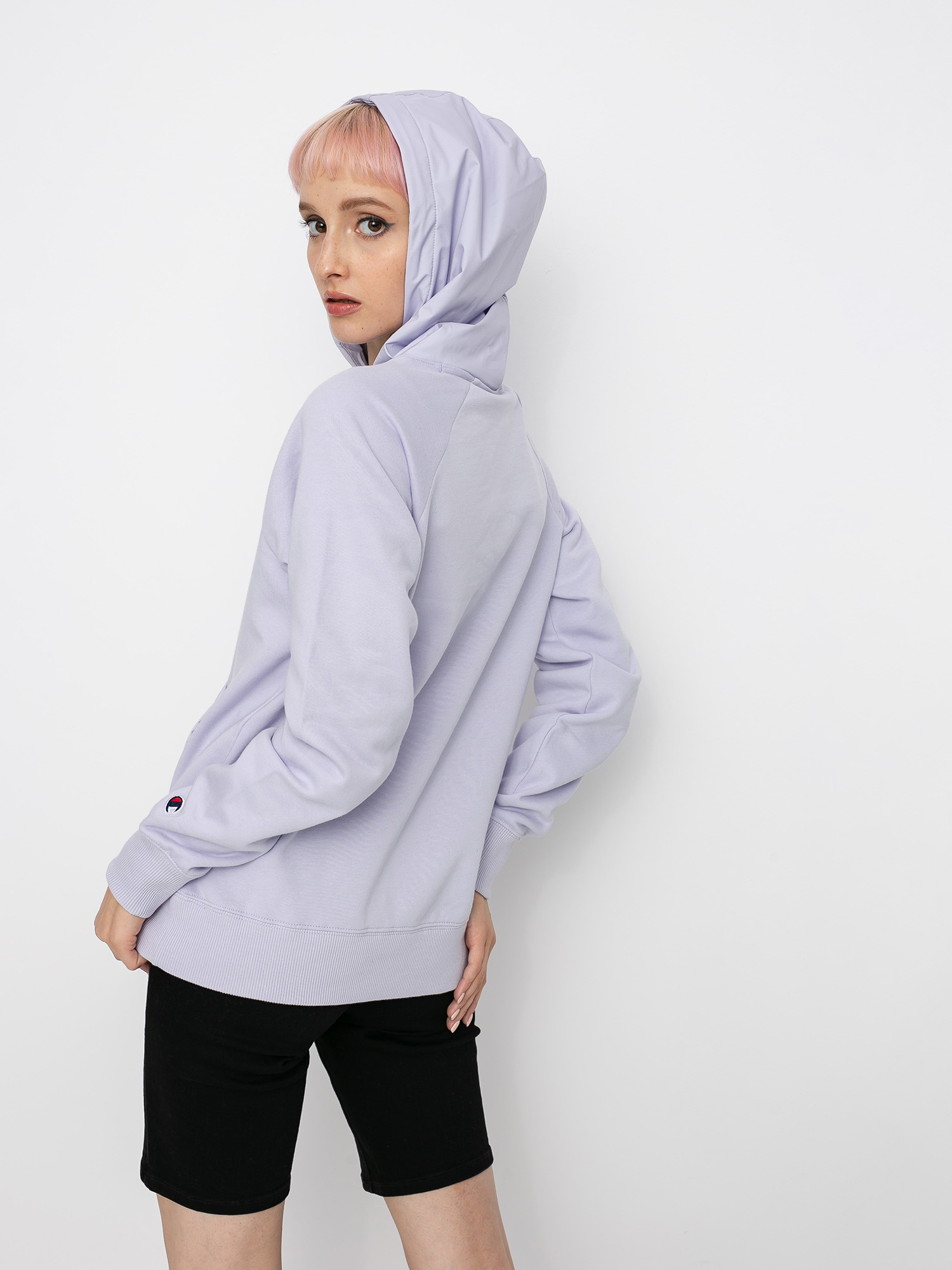 Bluza z kapturem Champion Sweatshirt HD 113275 Wmn (lac/lac)