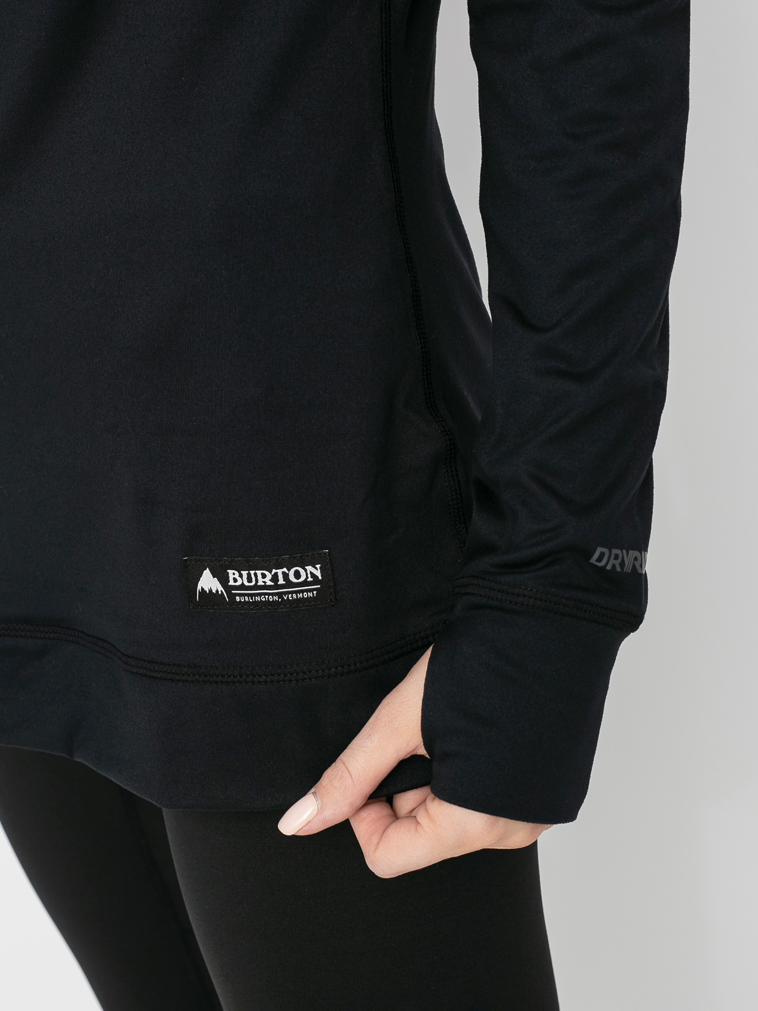 Damski Longsleeve aktywny Burton Midweight Base Layer Crew (true black)