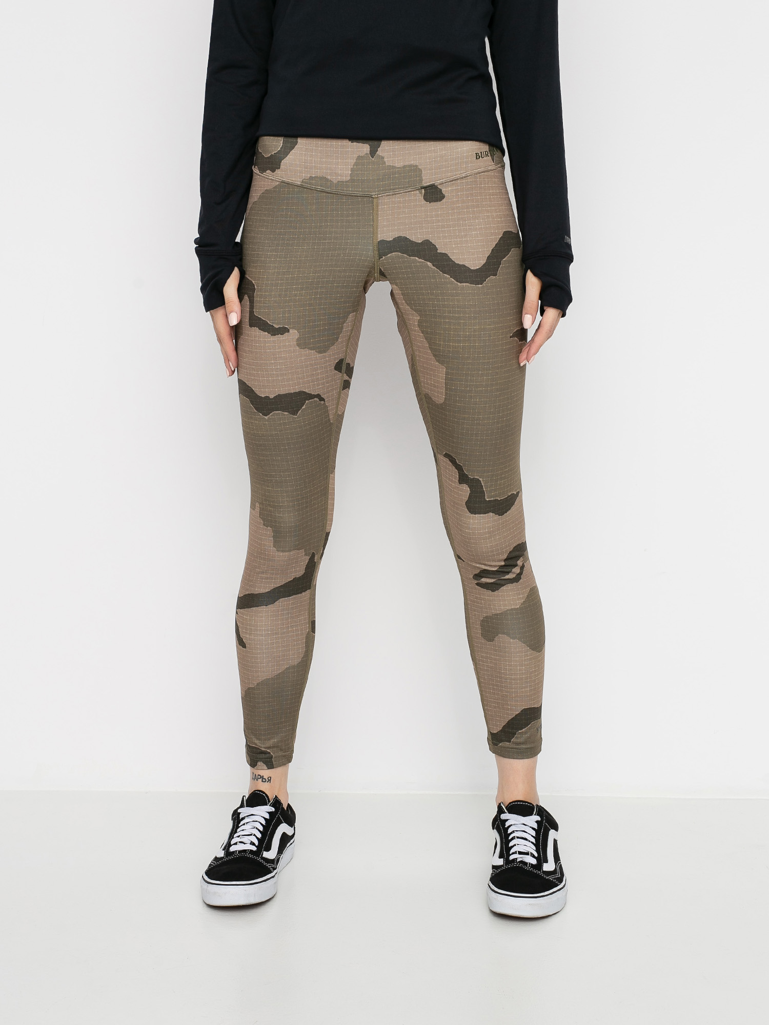 Damskie Legginsy aktywne Burton Lightweight X Base Layer Pant (barren camo)
