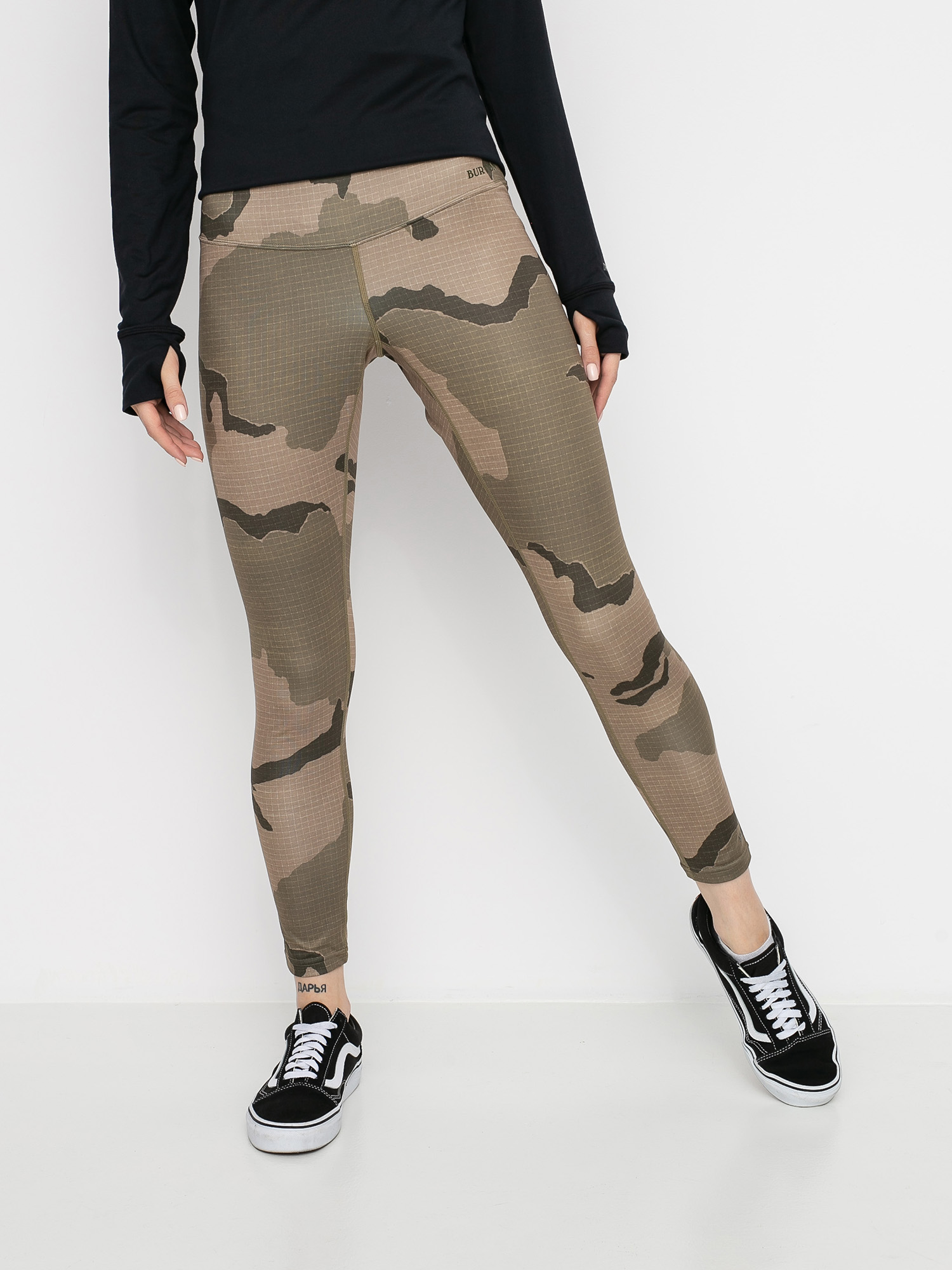 Damskie Legginsy aktywne Burton Lightweight X Base Layer Pant (barren camo)