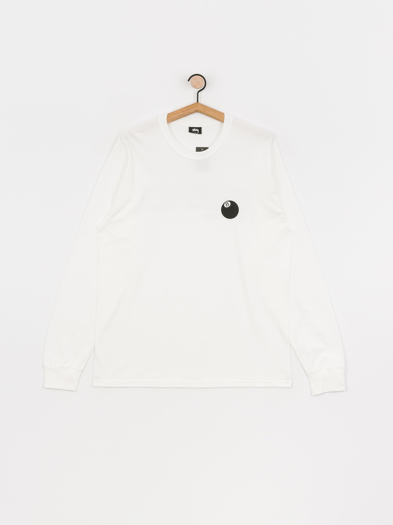 Longsleeve Stussy 8 Ball Corp (white)