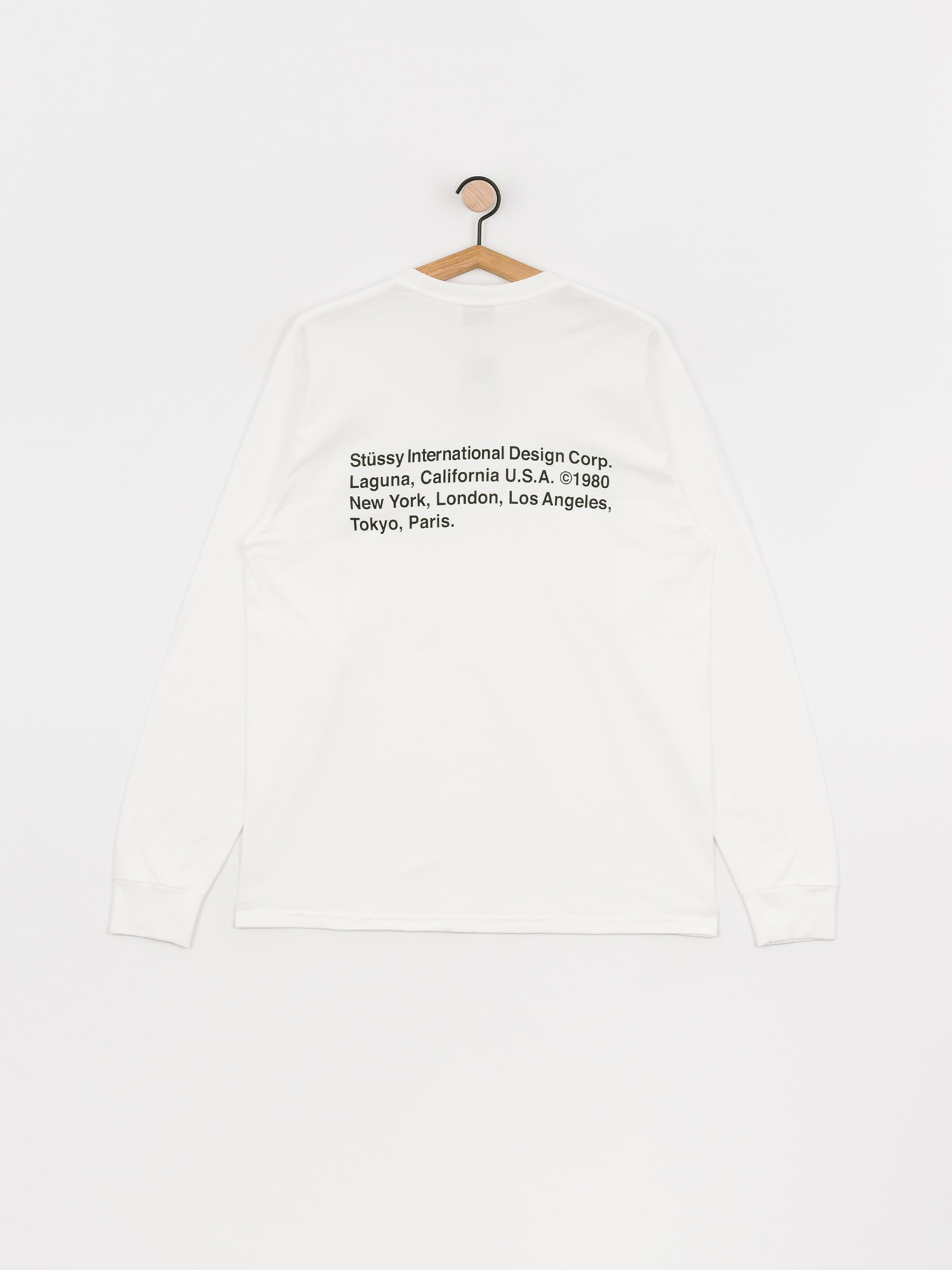 Longsleeve Stussy 8 Ball Corp (white)