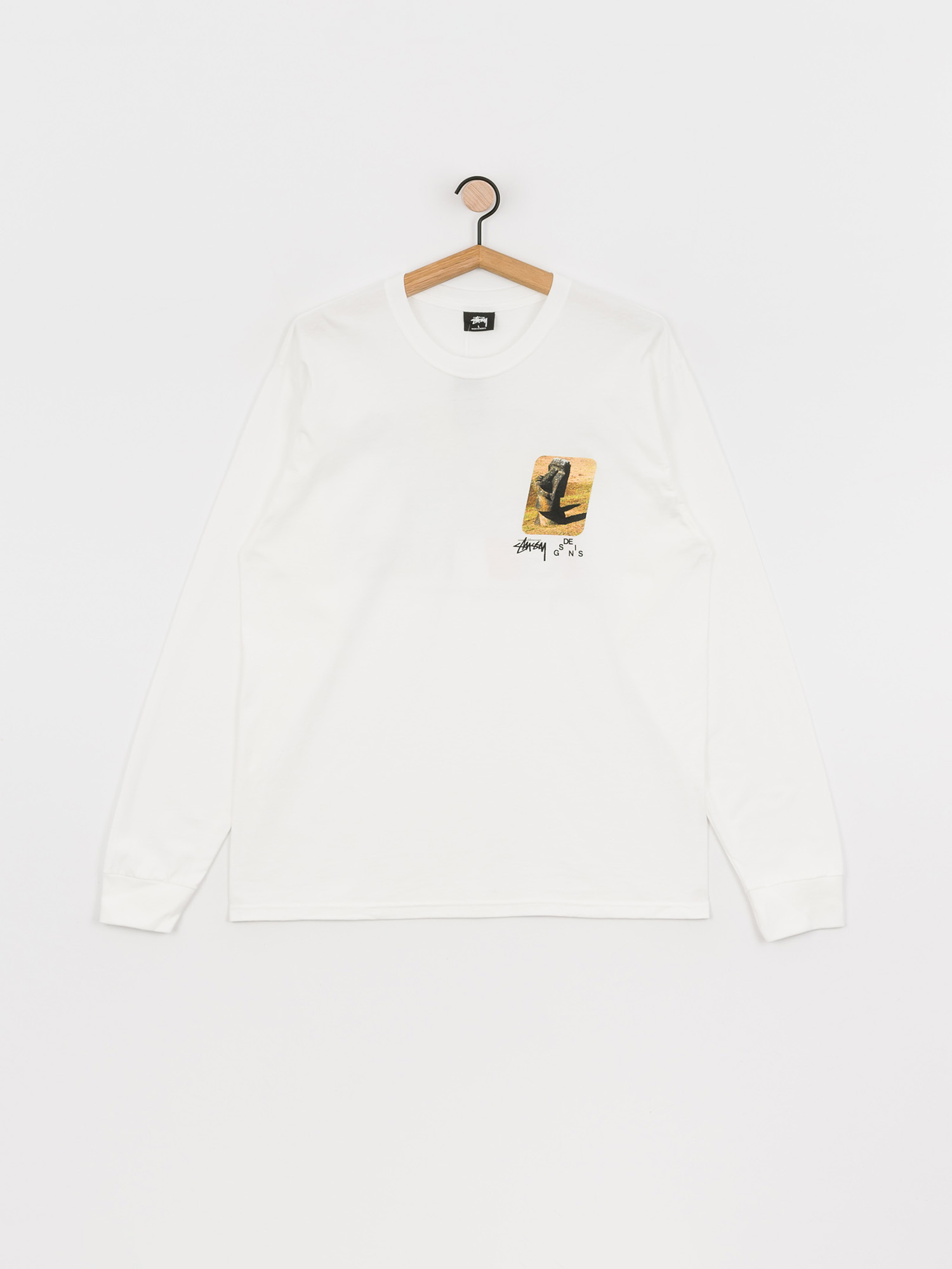 Longsleeve Stussy Moai (white)