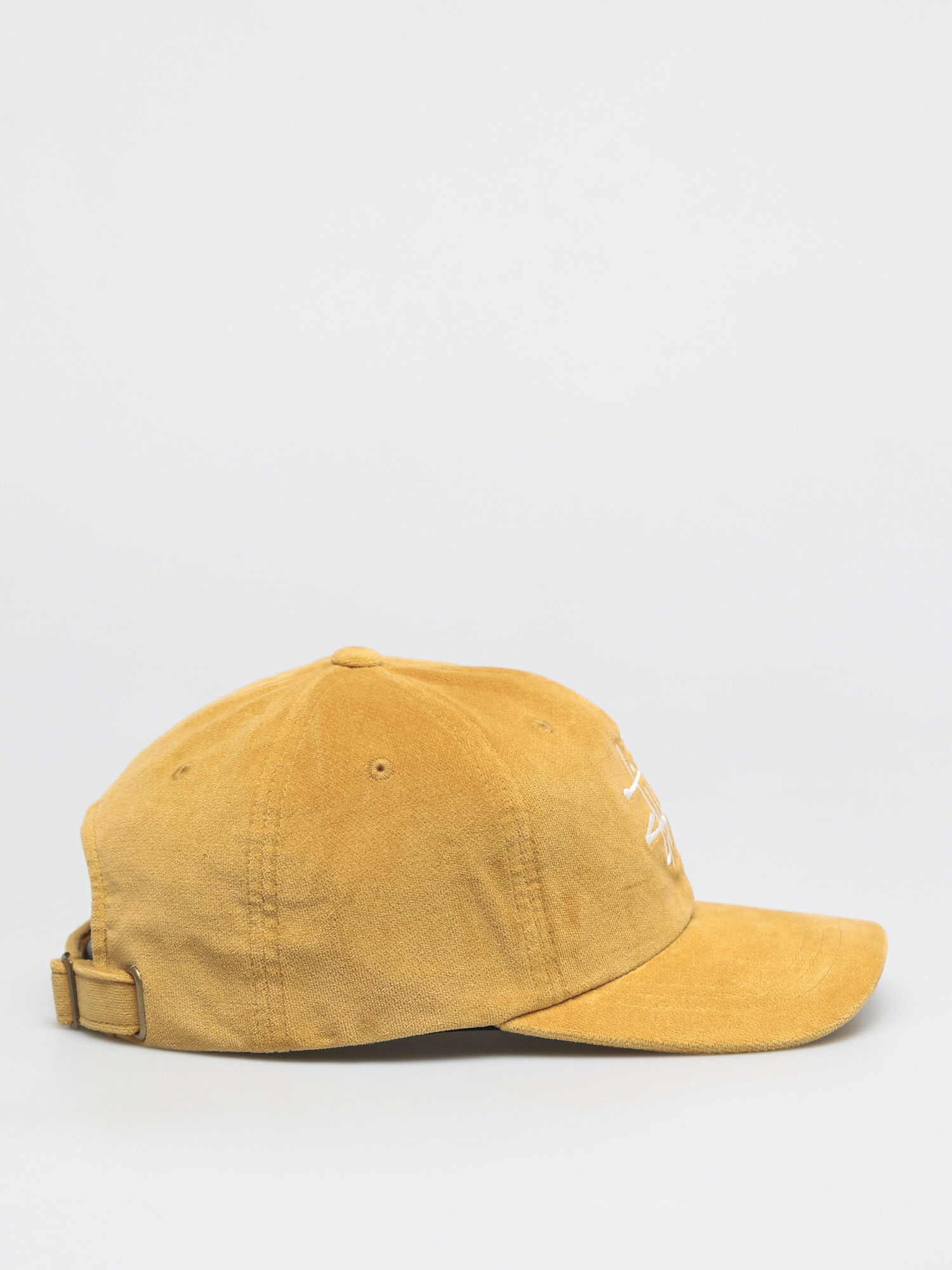 Czapka z daszkiem Stussy Big Logo Velveteen Low Pro ZD (yellow)