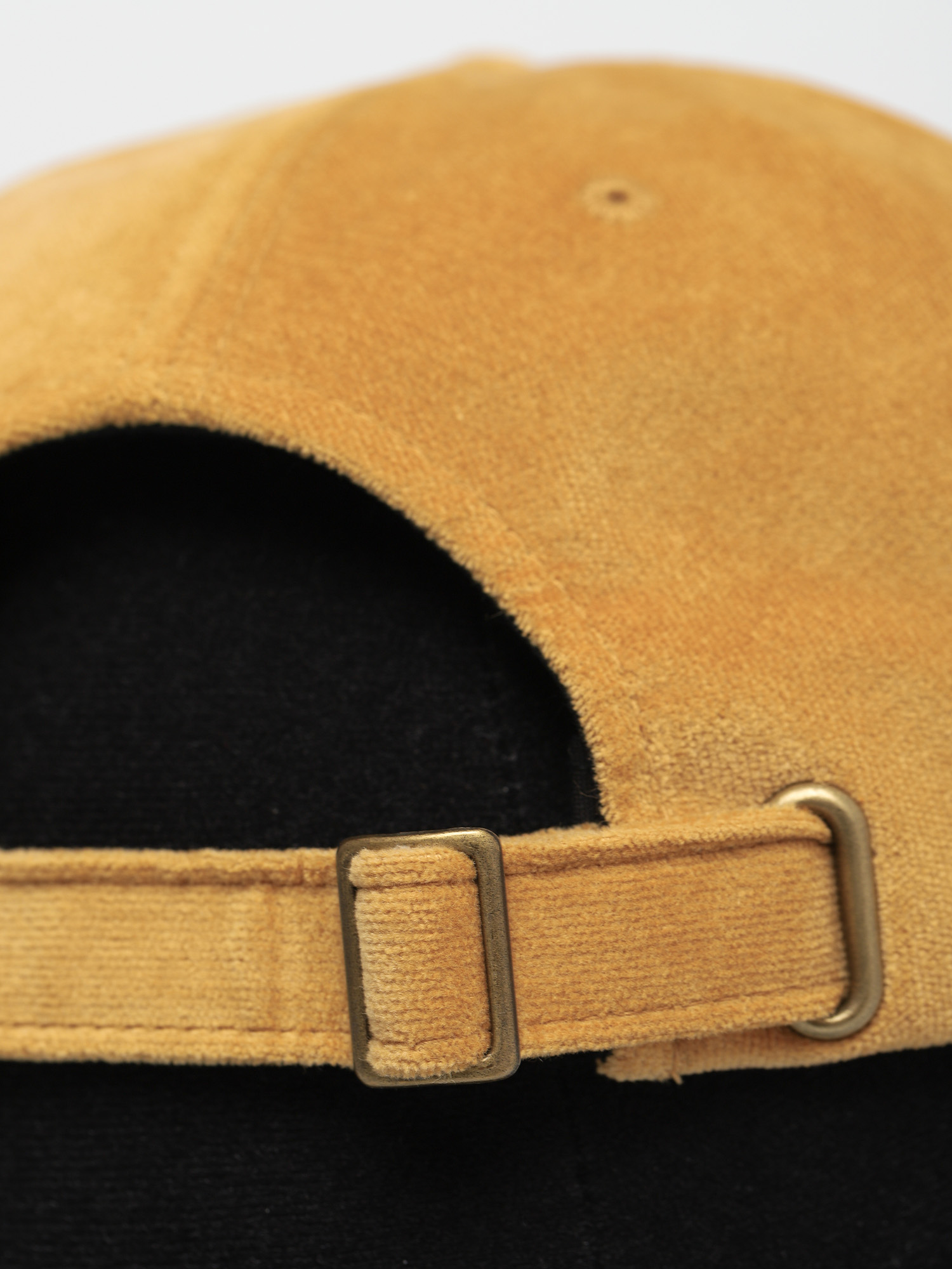 Czapka z daszkiem Stussy Big Logo Velveteen Low Pro ZD (yellow)