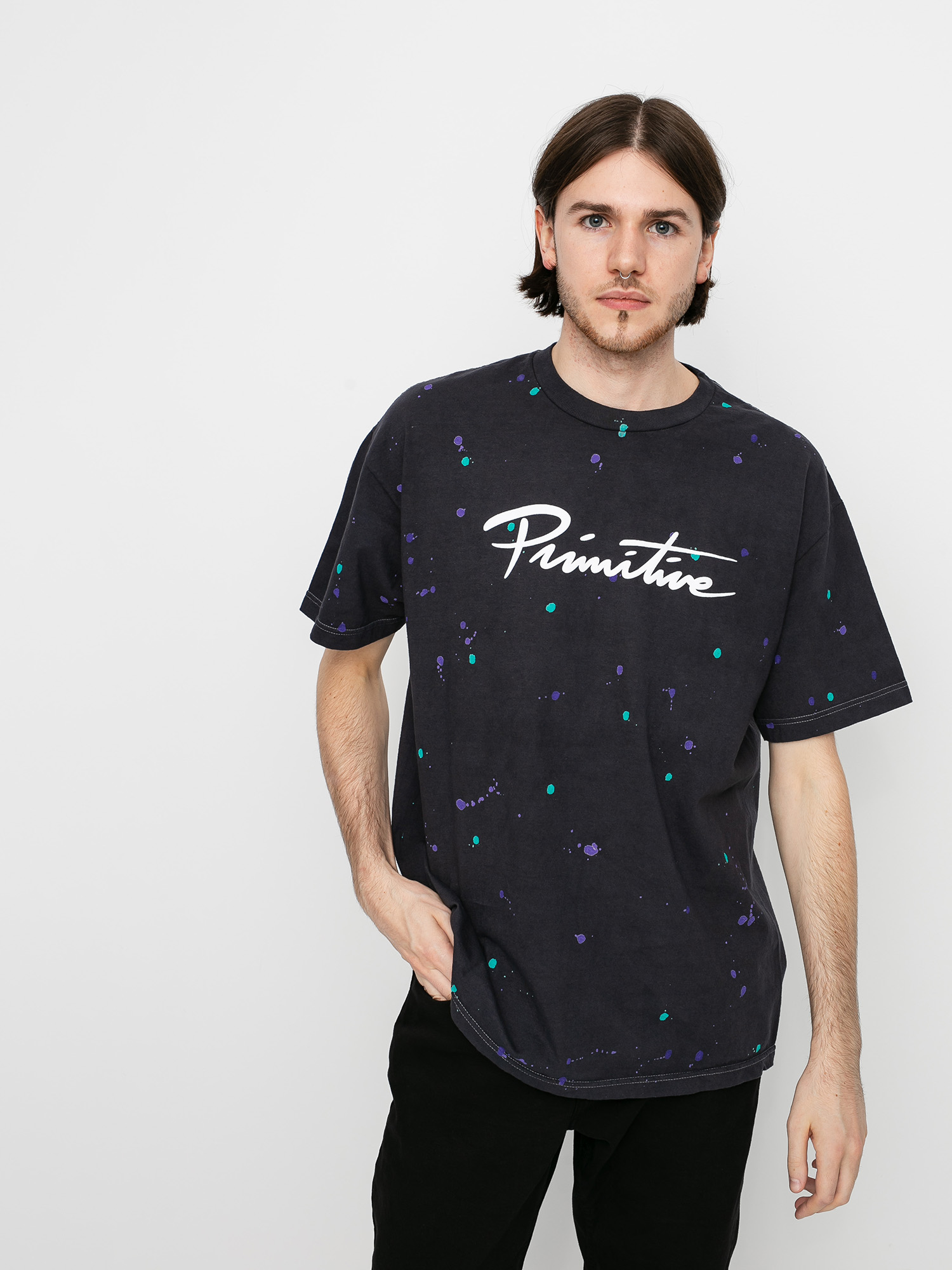 T-shirt Primitive Nuevo Puff Washed (black)
