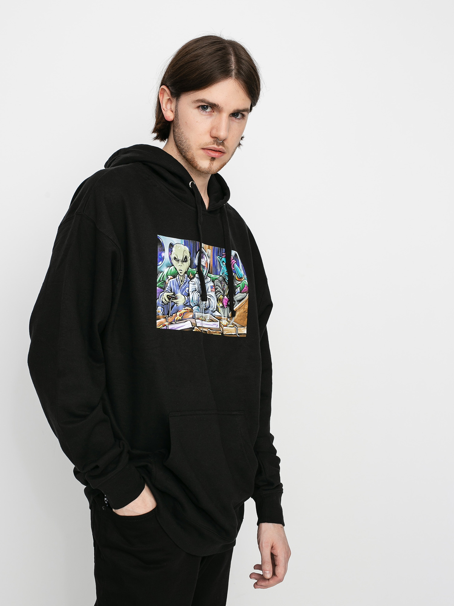 Bluza z kapturem DGK Game Night HD (black)