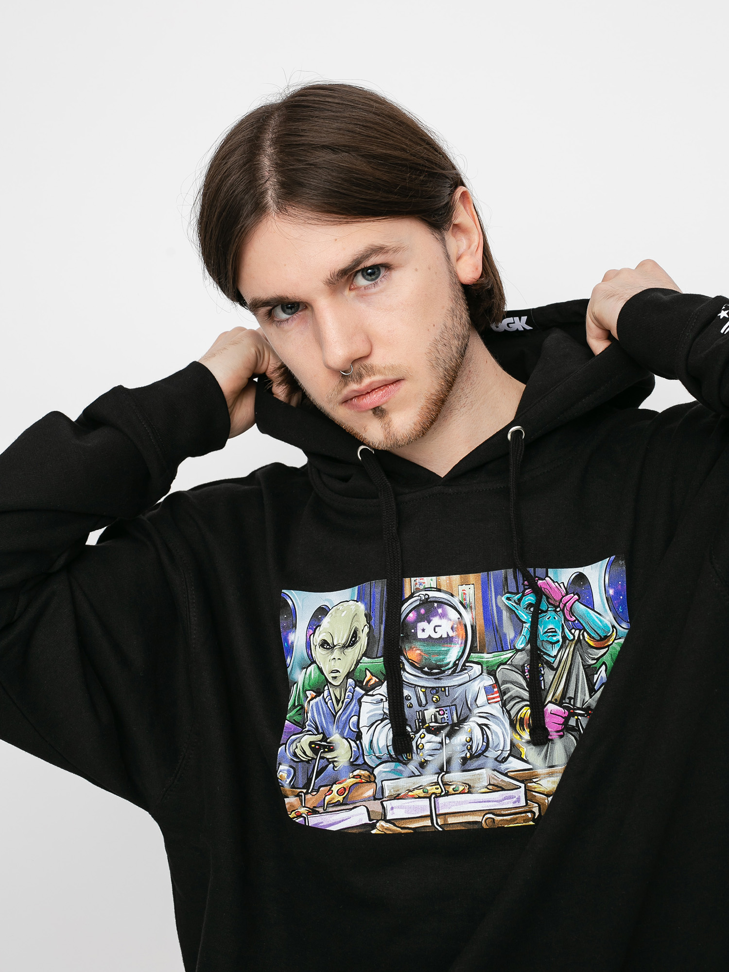 Bluza z kapturem DGK Game Night HD (black)