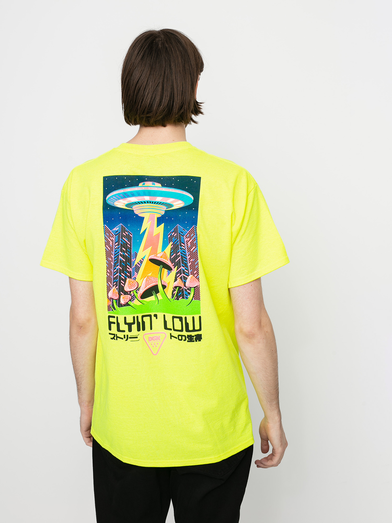 T-shirt DGK Liquid City (sefety green)