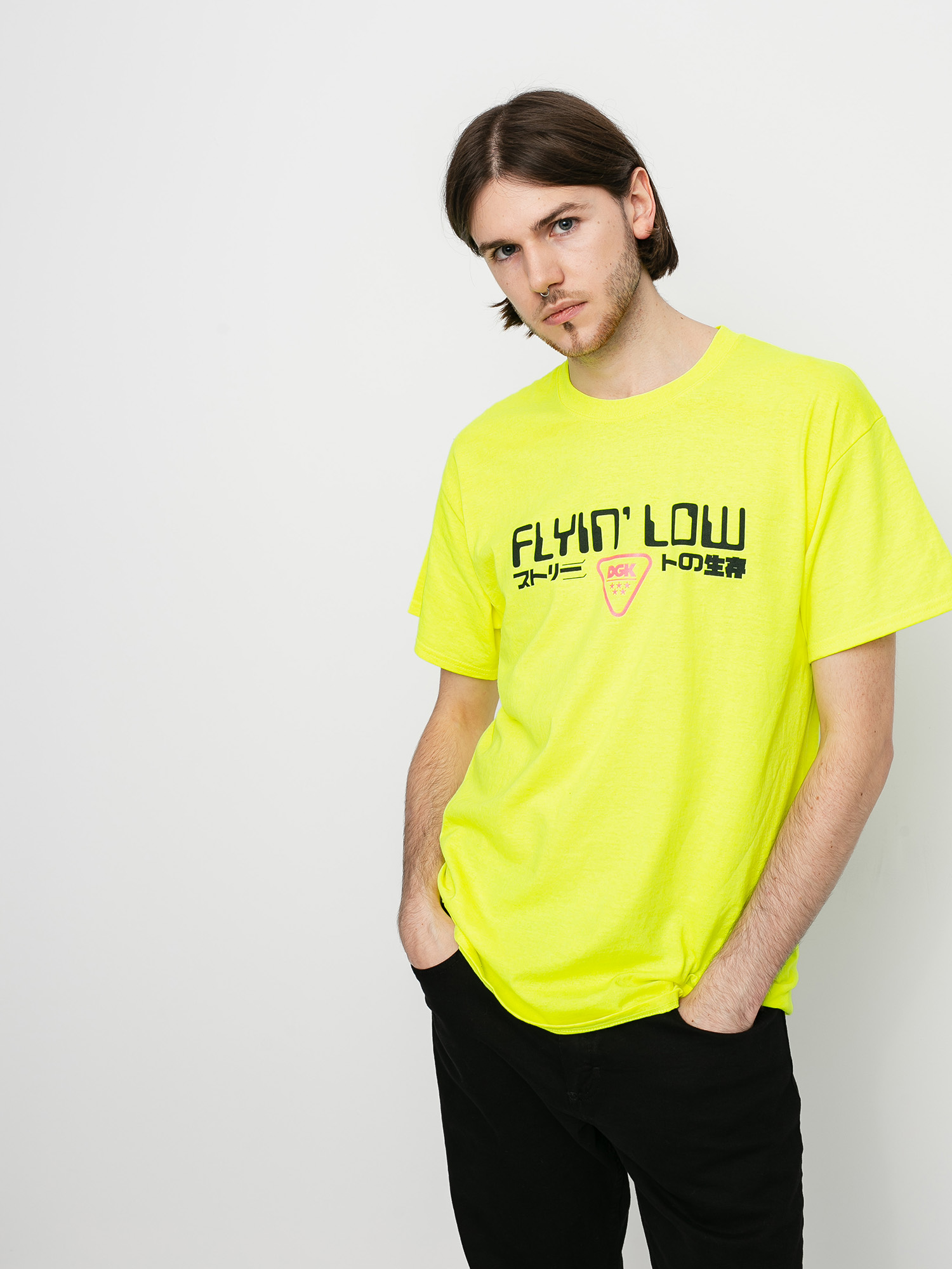 T-shirt DGK Liquid City (sefety green)