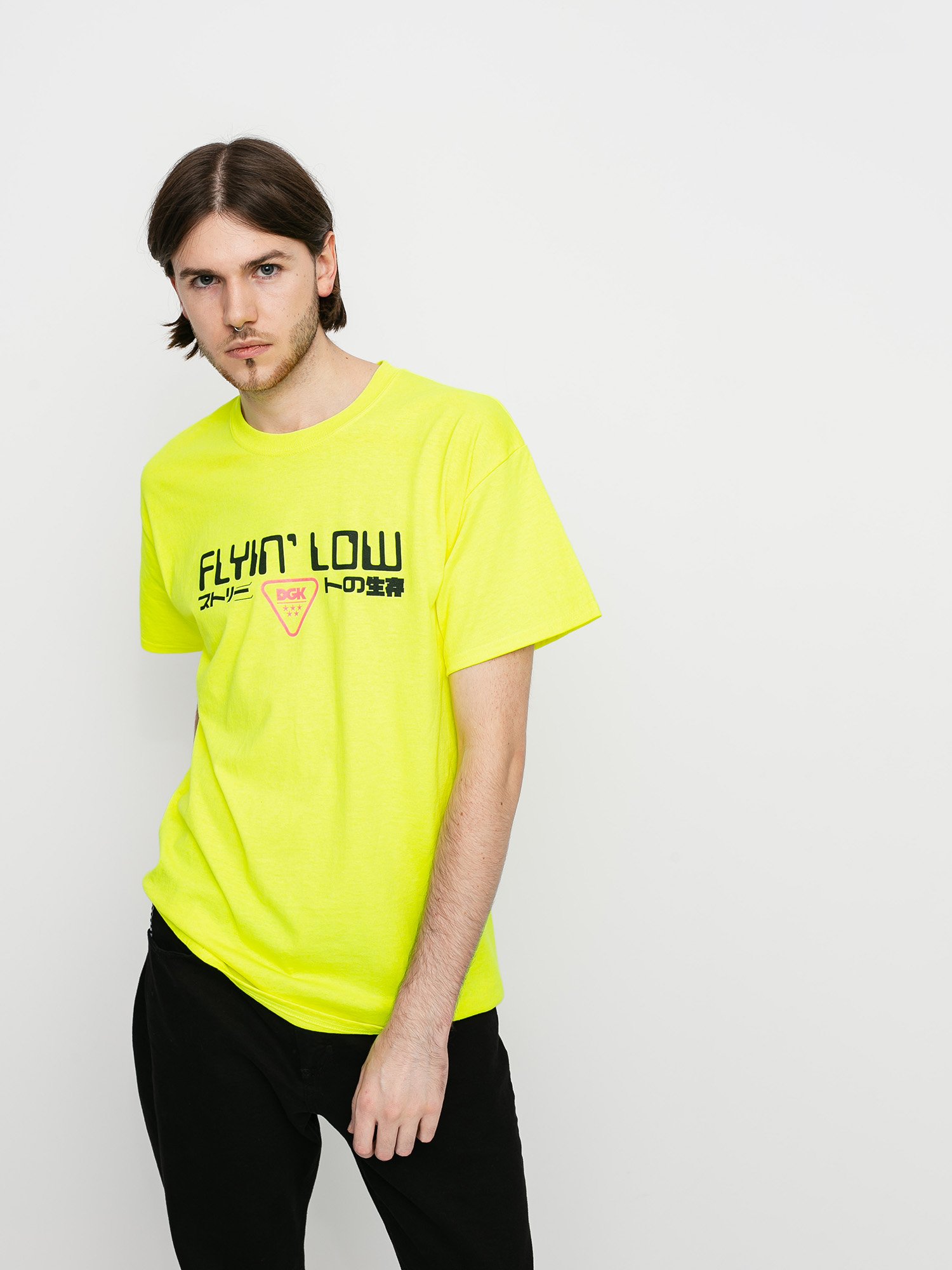 T-shirt DGK Liquid City (sefety green)