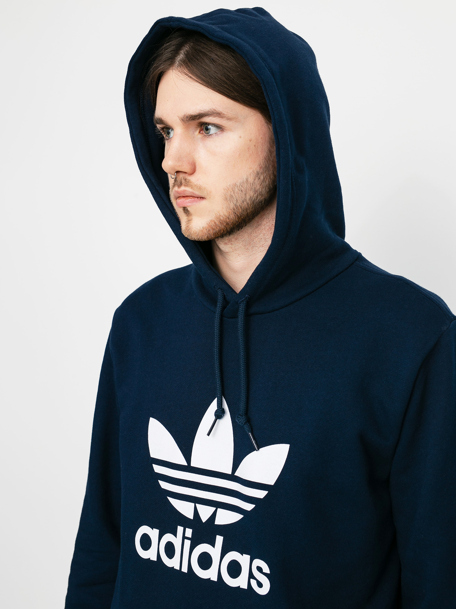 Bluza z kapturem adidas Originals Trefoil HD (collegiate navy/white)