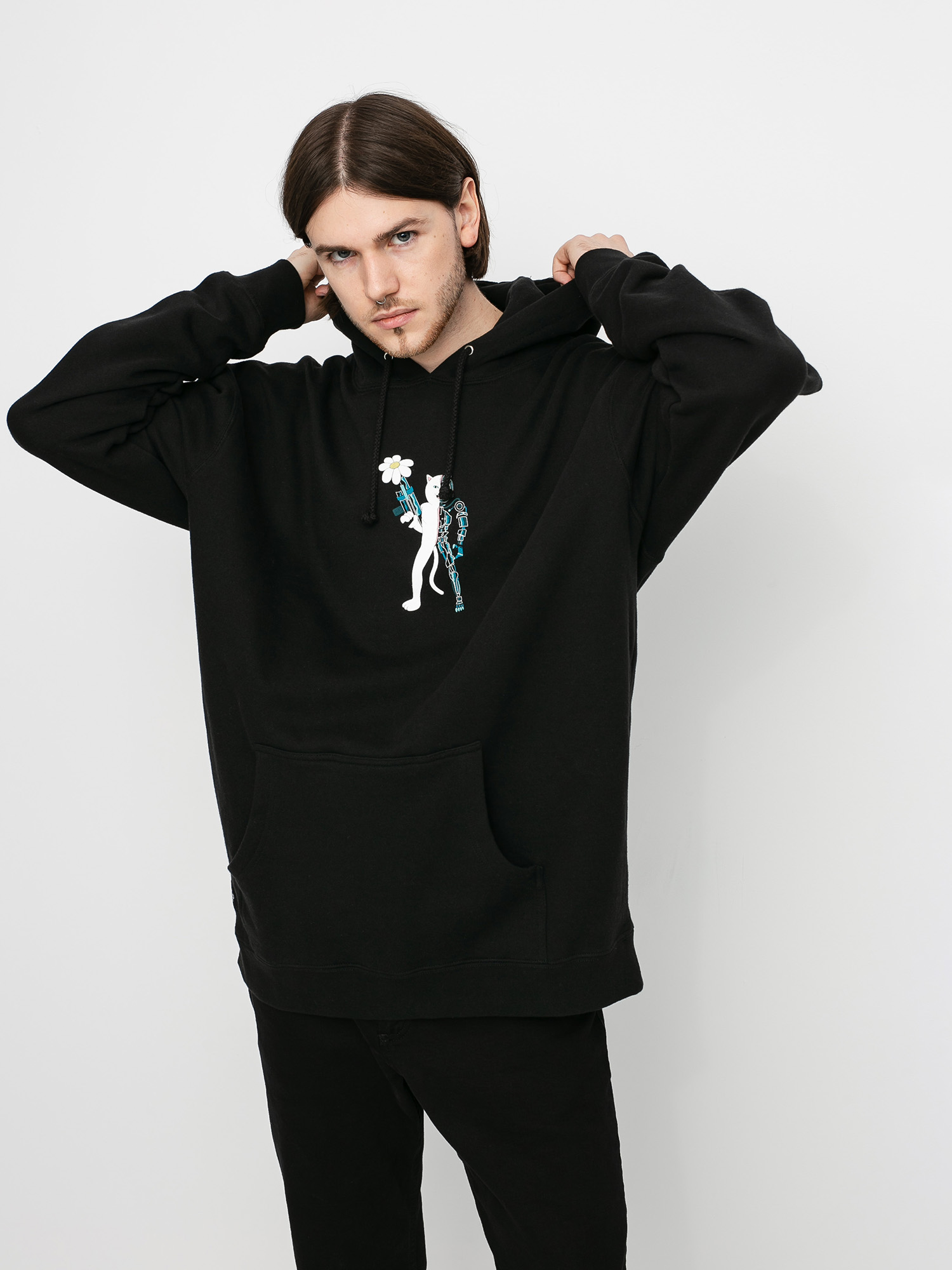 Bluza z kapturem RipNDip Nerminator HD (black)