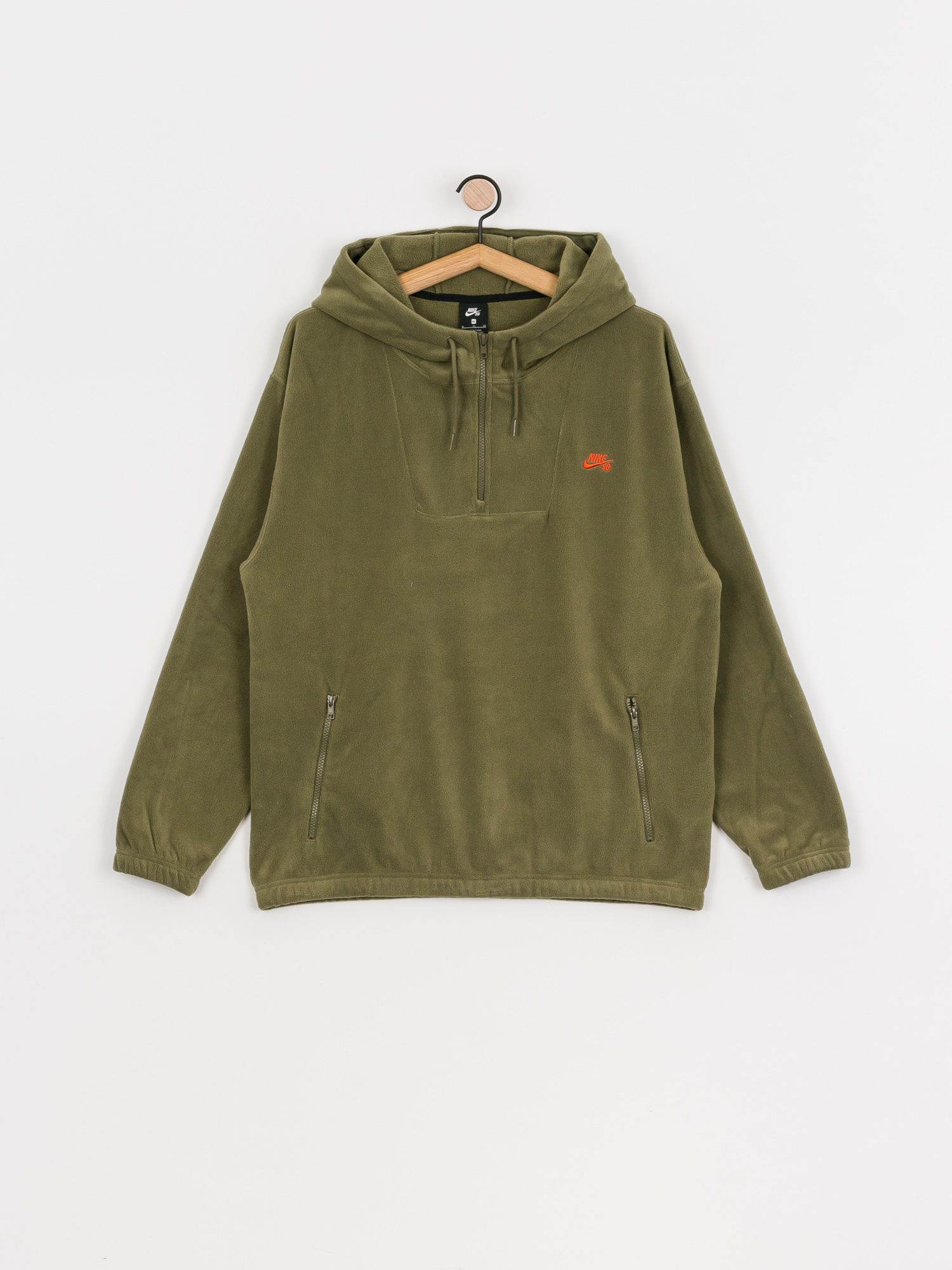 Kurtka Nike SB Novelty Anorak (medium olive/medium olive/electro orange)
