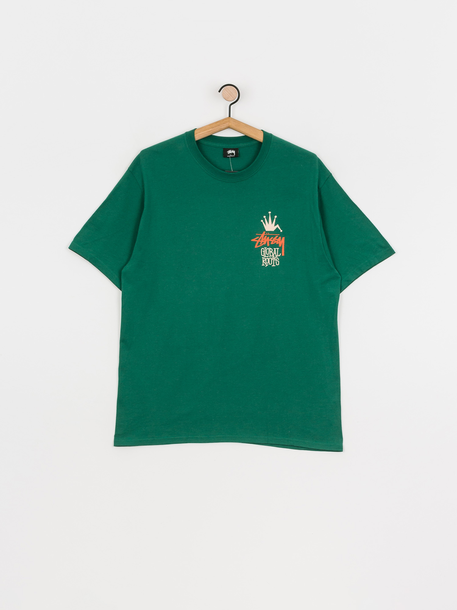 T-shirt Stussy Global Roots (dark green)