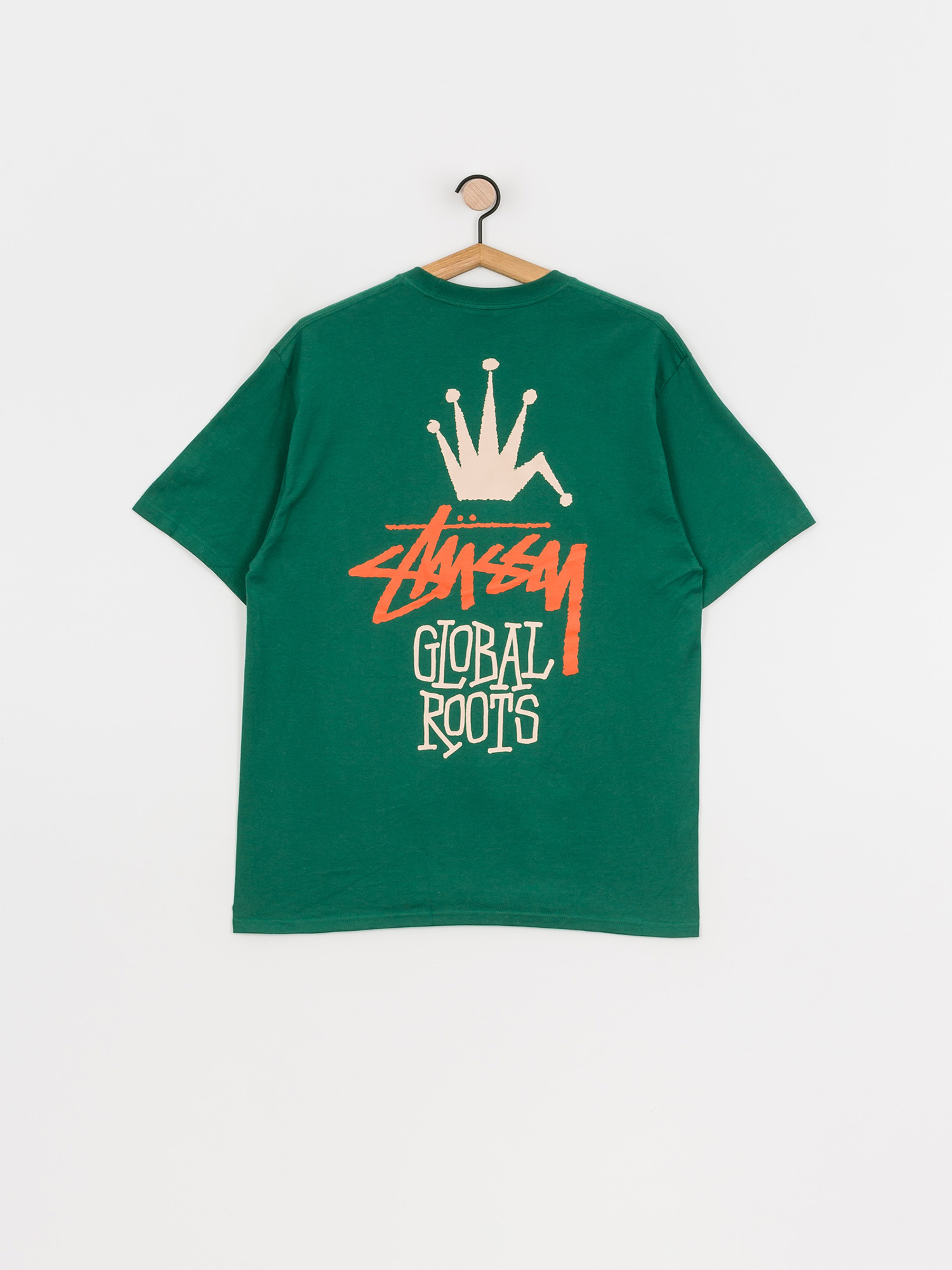 T-shirt Stussy Global Roots (dark green)