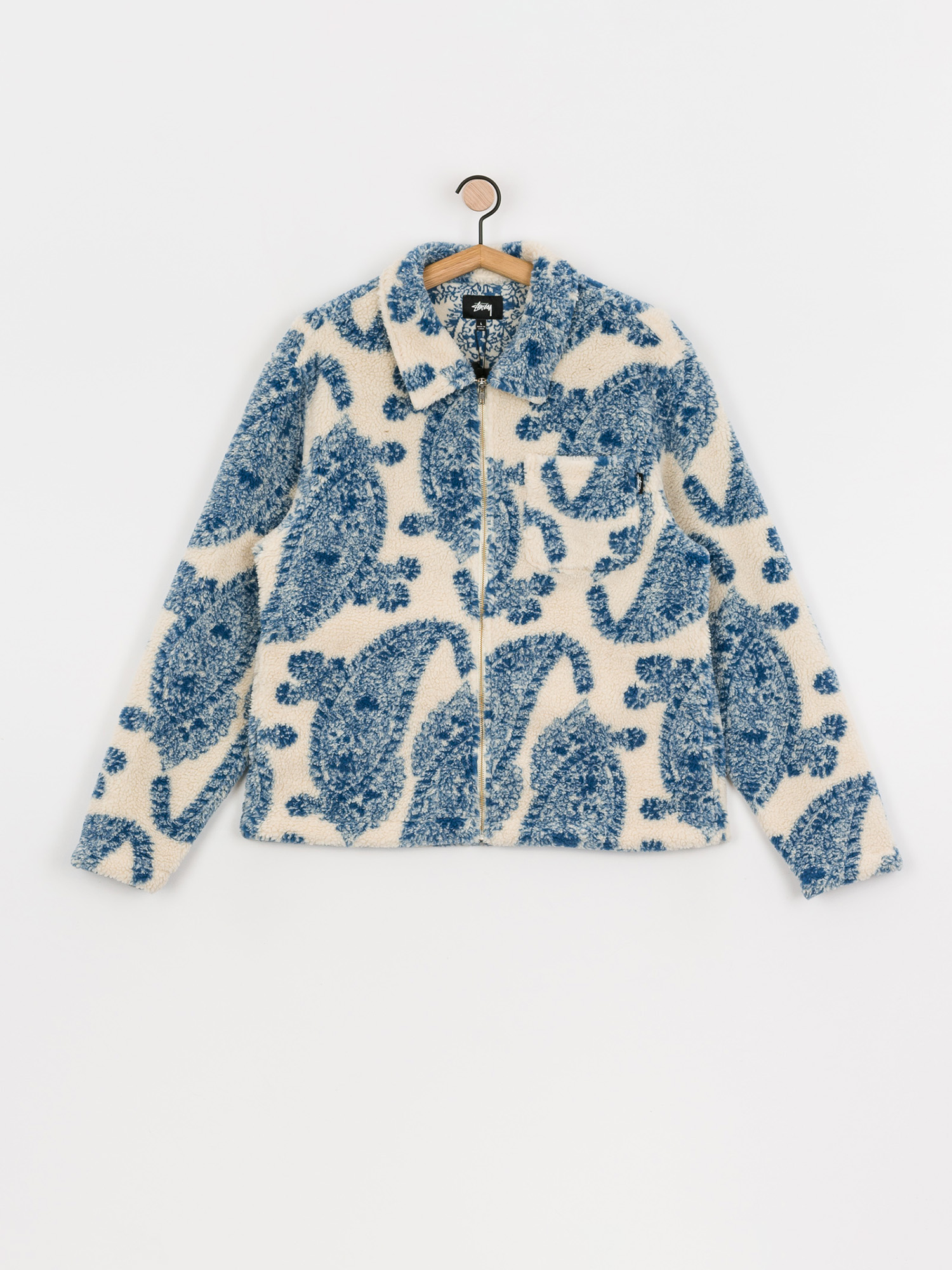 Kurtka Stussy Big Paisley Full Zip Sherpa (natural)