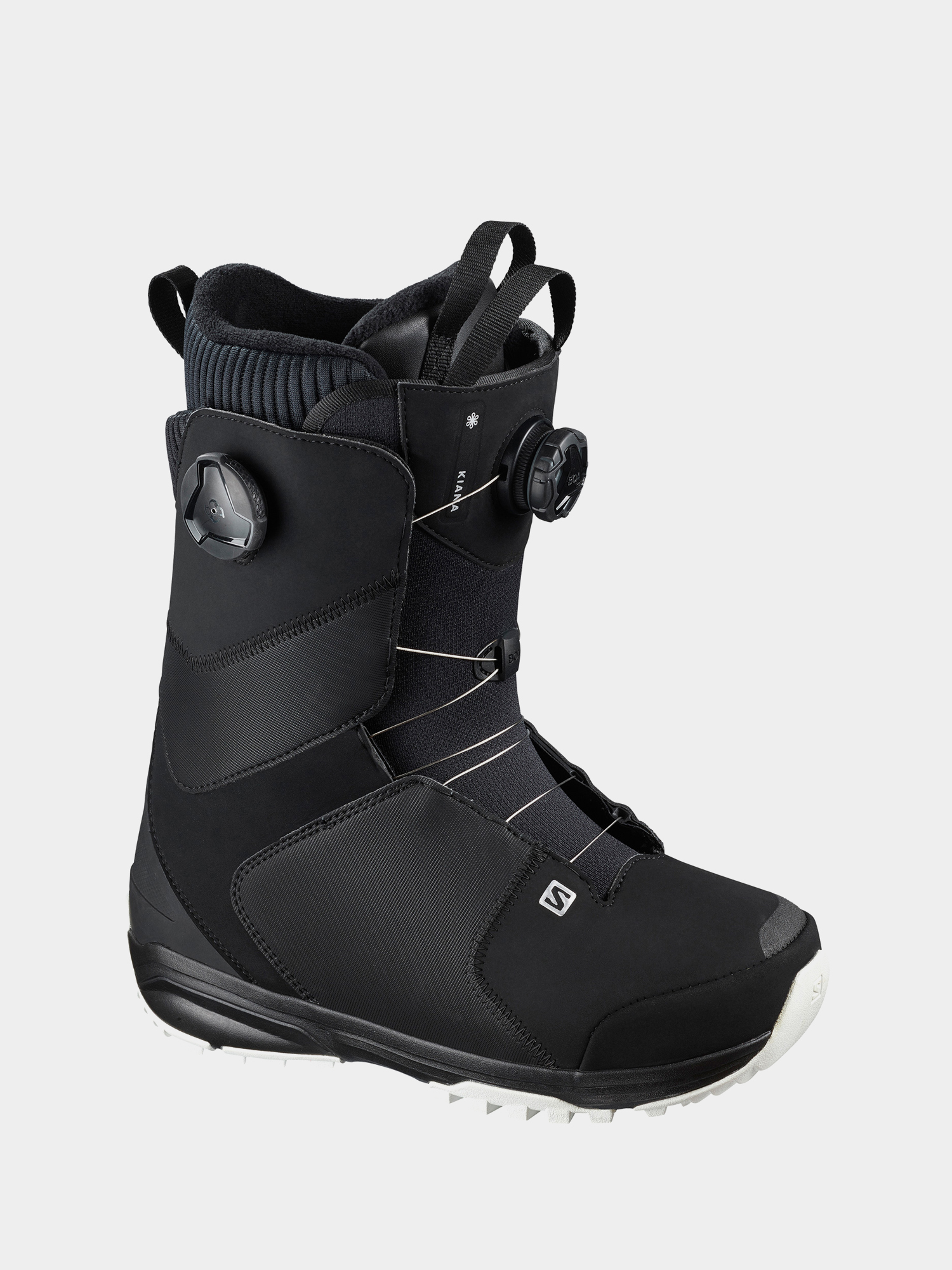 Damskie Buty snowboardowe Salomon Kiana Dual Boa (black/black/white)