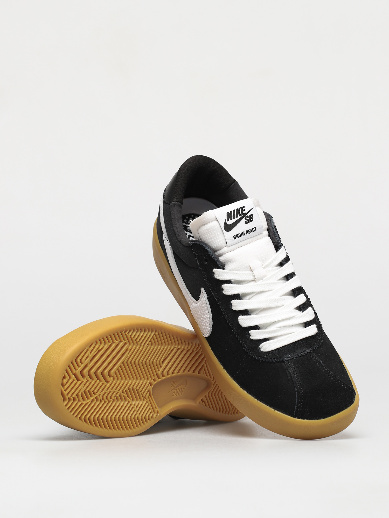 Buty Nike SB Bruin React (black/white black gum light brown)