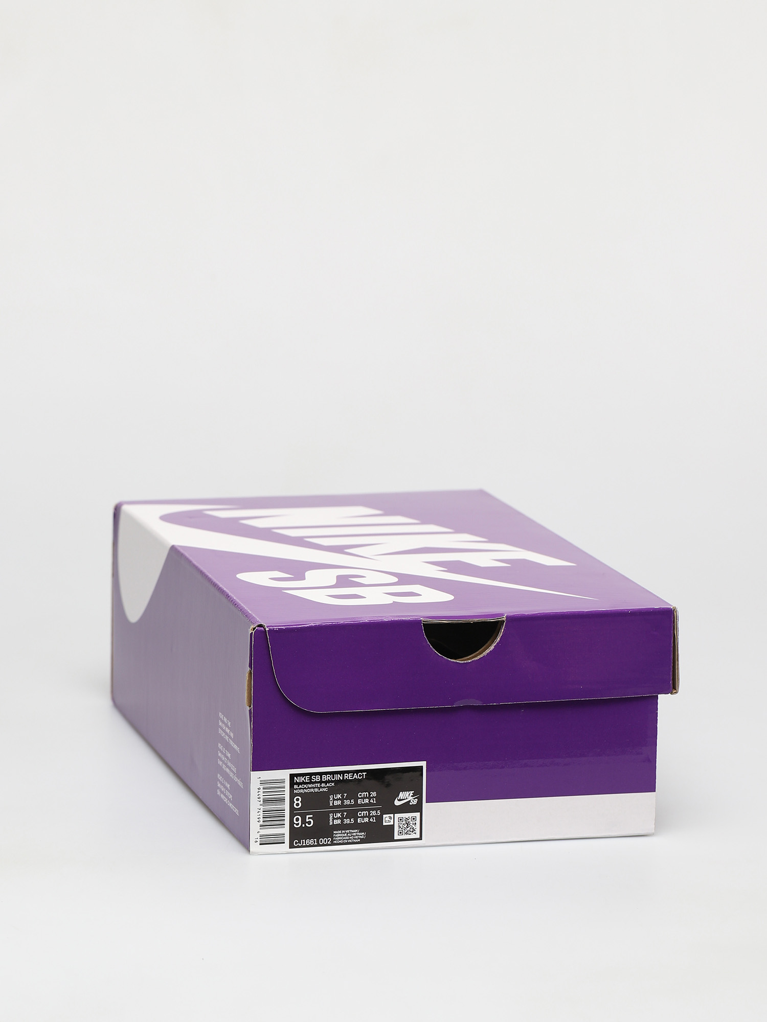 Buty Nike SB Bruin React (black/white black gum light brown)