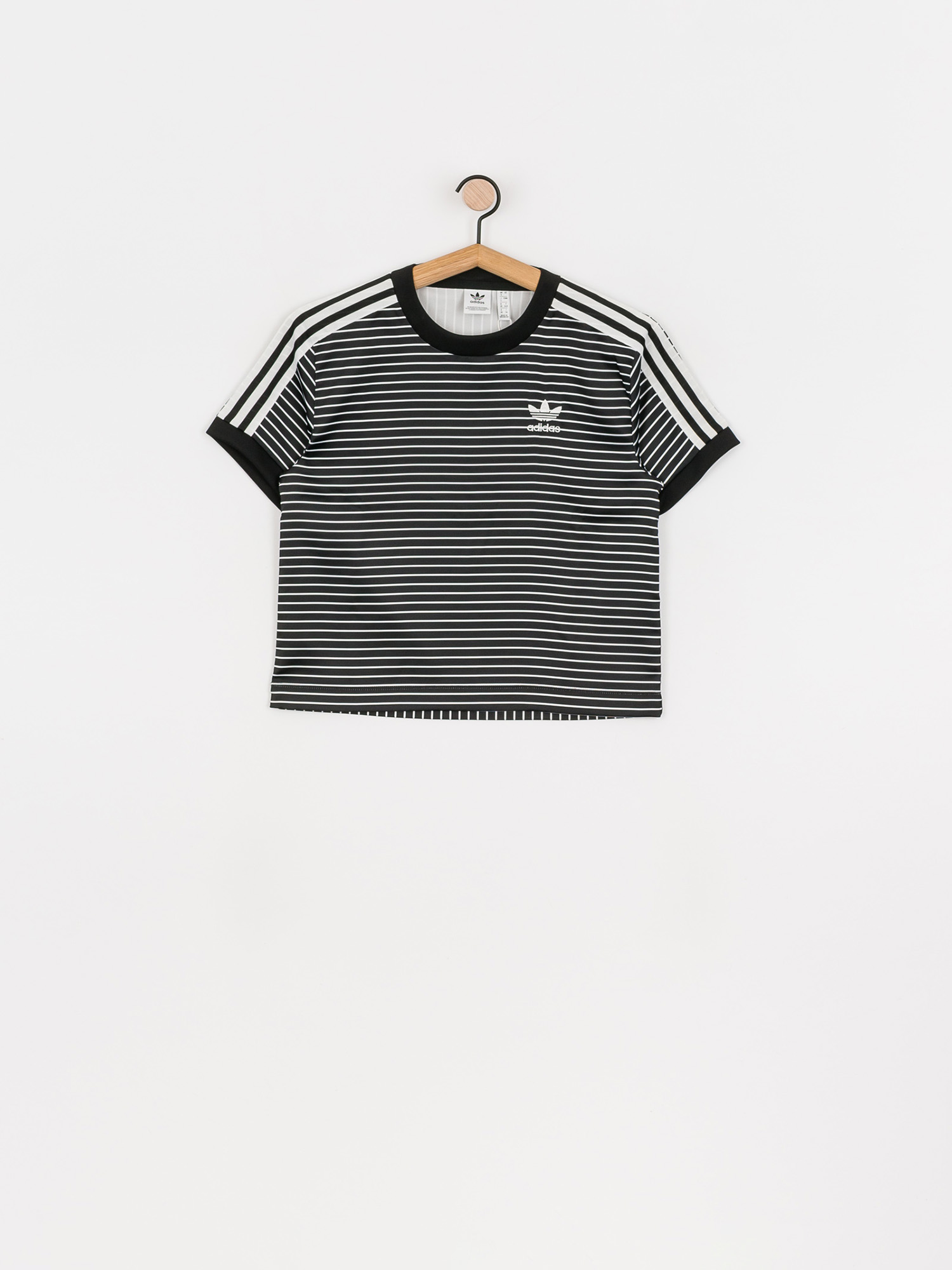 T-shirt adidas Originals 3 Stripes Wmn (black/white)