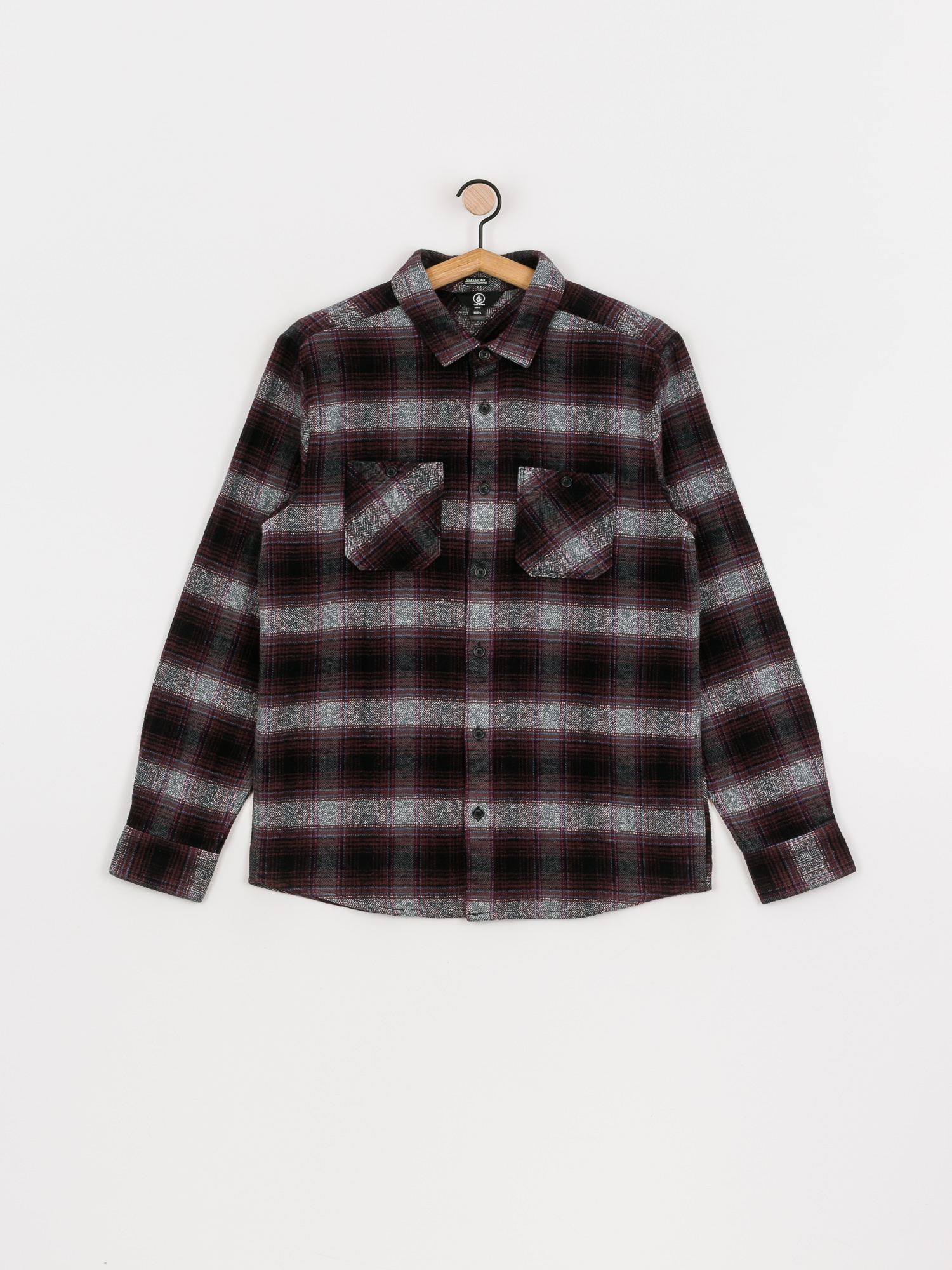 Koszula Volcom Quintin Flannel Ls (black)