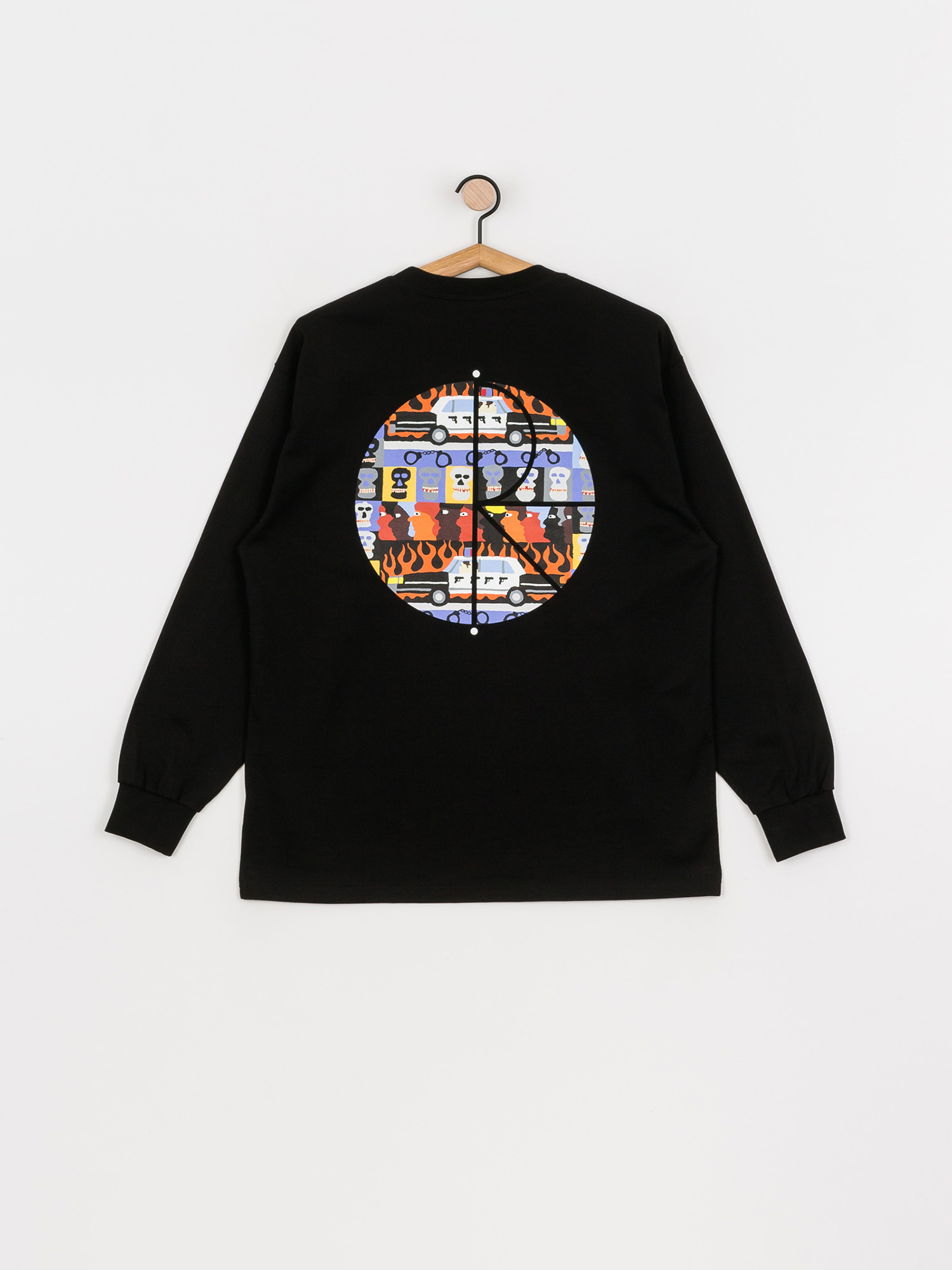 Longsleeve Polar Skate ACAB Fill Logo (black)