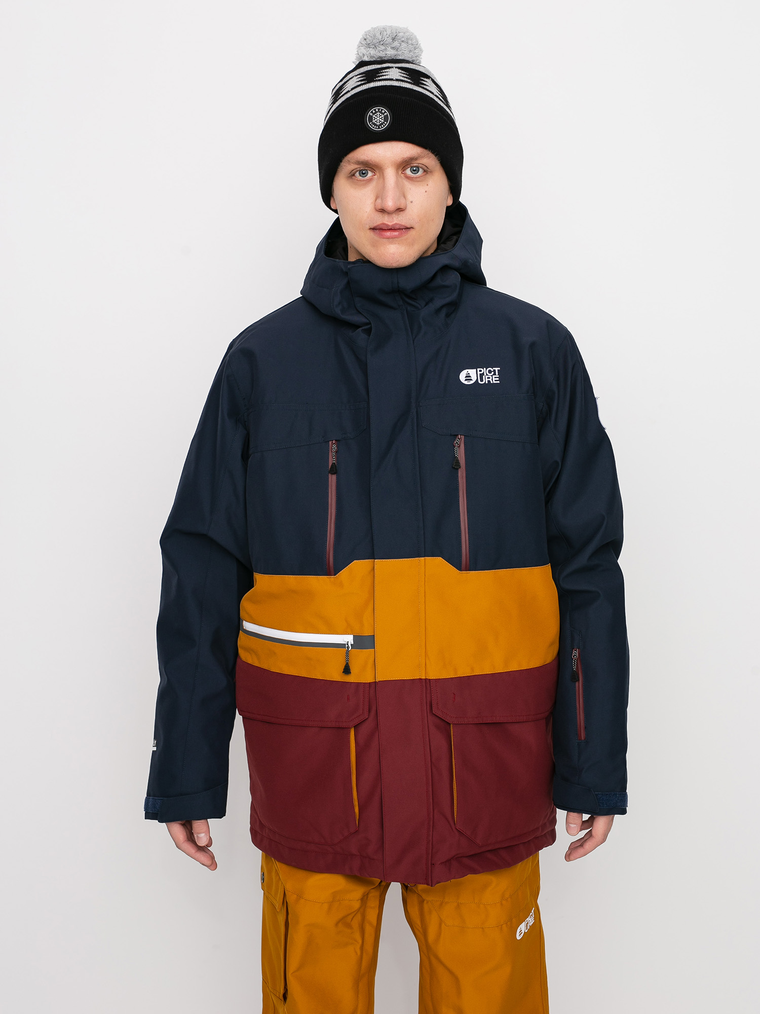 Męska Kurtka snowboardowa Picture Pure (dark blue camel)