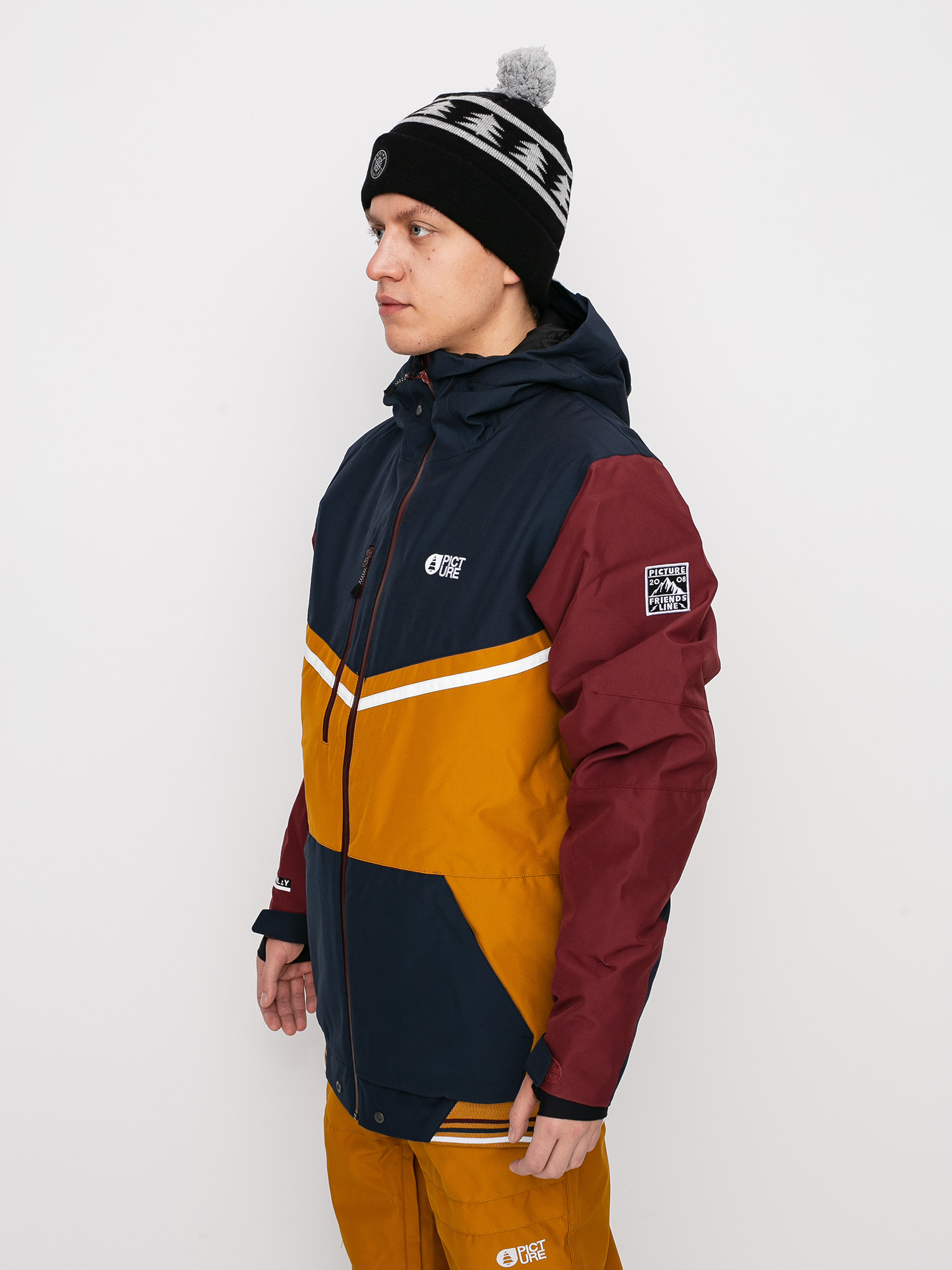 Męska Kurtka snowboardowa Picture Panel (camel dark blue)