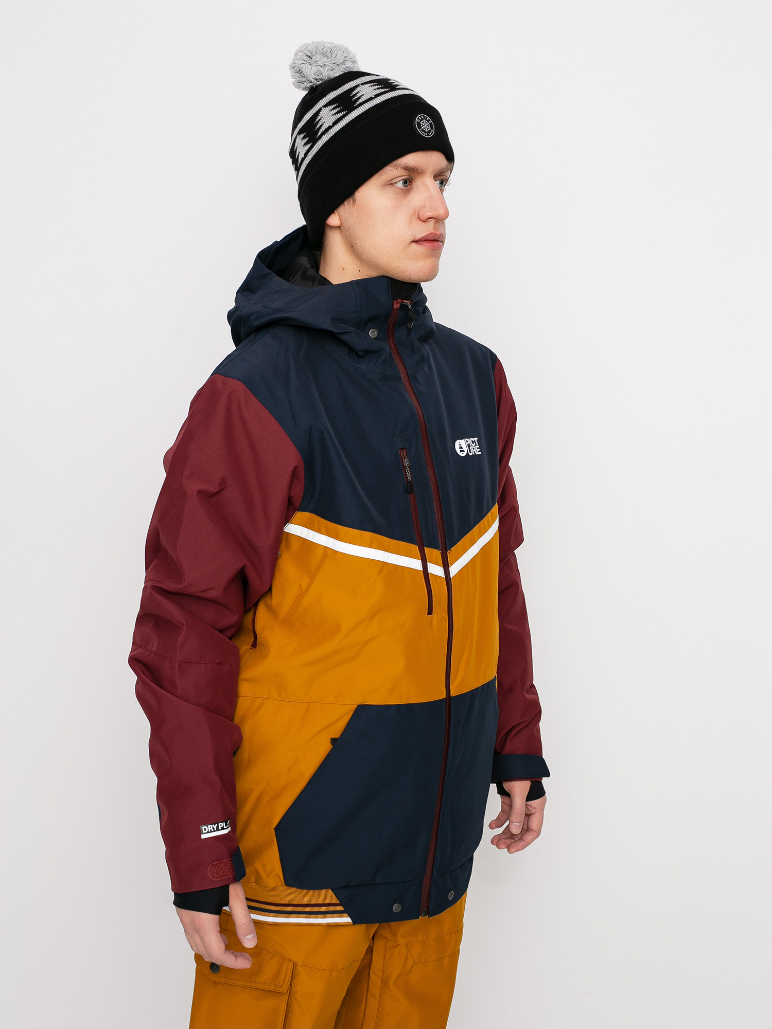 Męska Kurtka snowboardowa Picture Panel (camel dark blue)