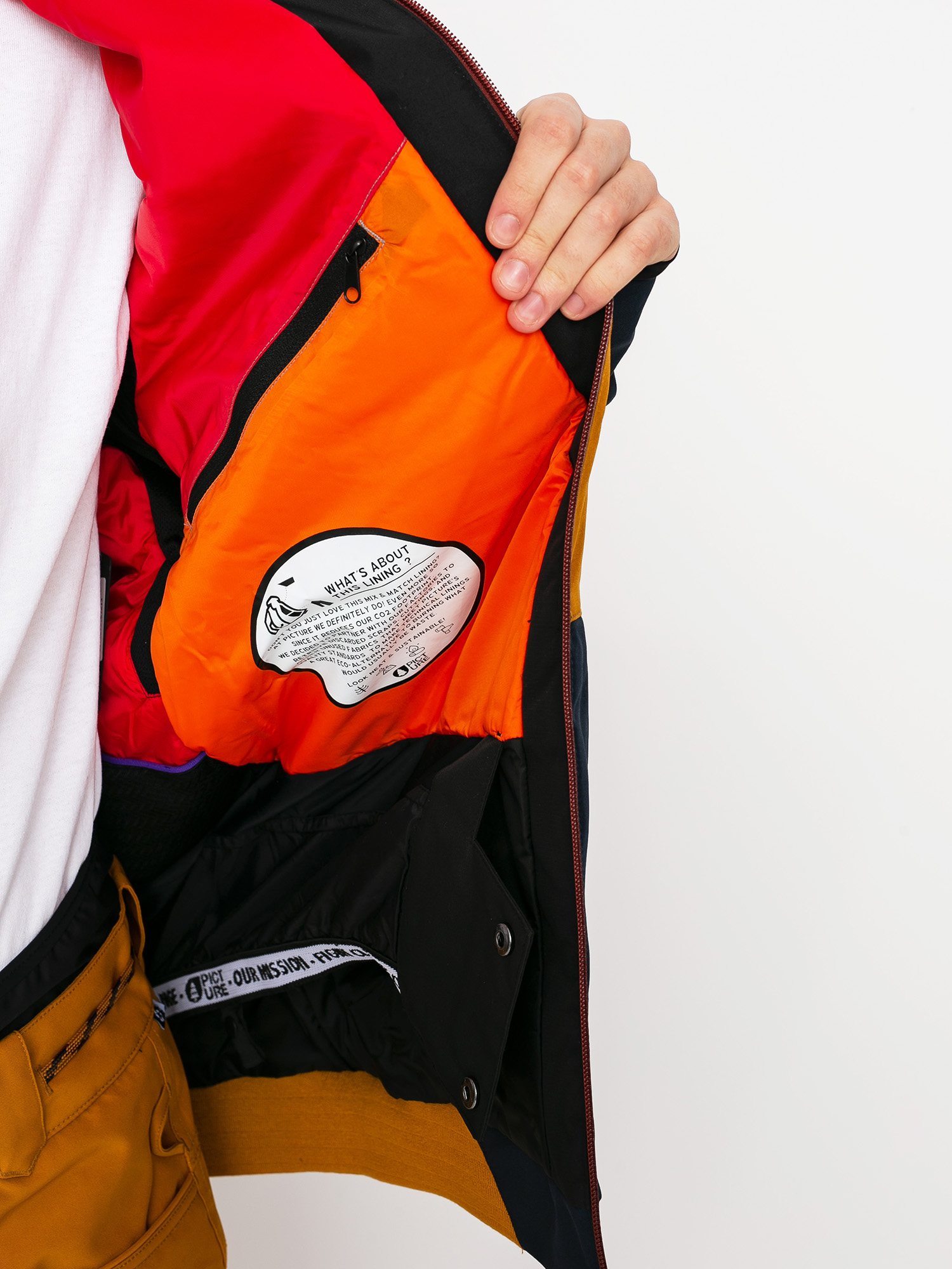 Męska Kurtka snowboardowa Picture Panel (camel dark blue)