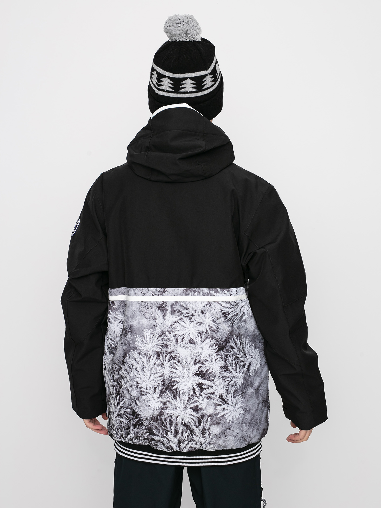 Męska Kurtka snowboardowa Picture Panel Print (drone forest)