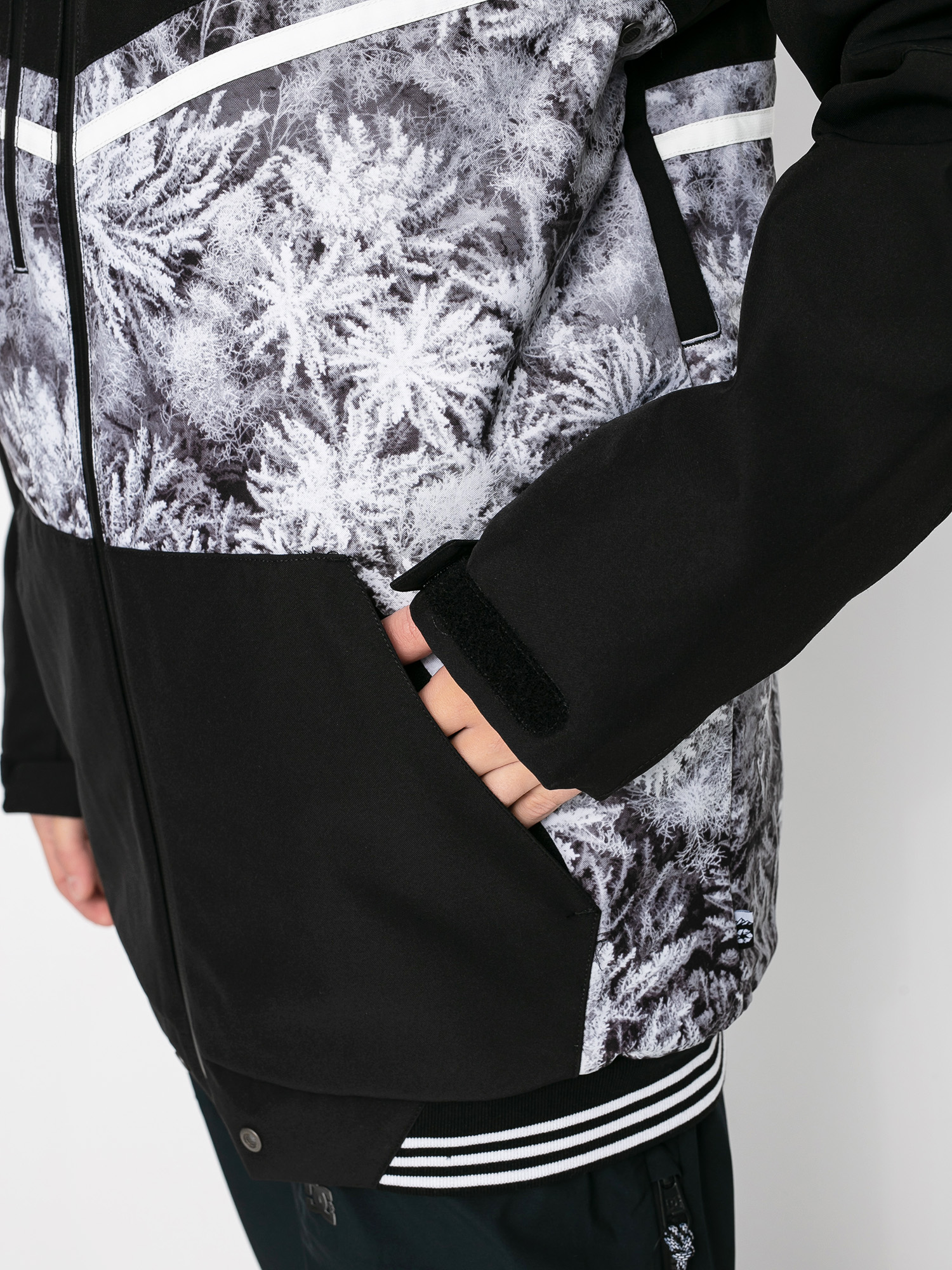 Męska Kurtka snowboardowa Picture Panel Print (drone forest)