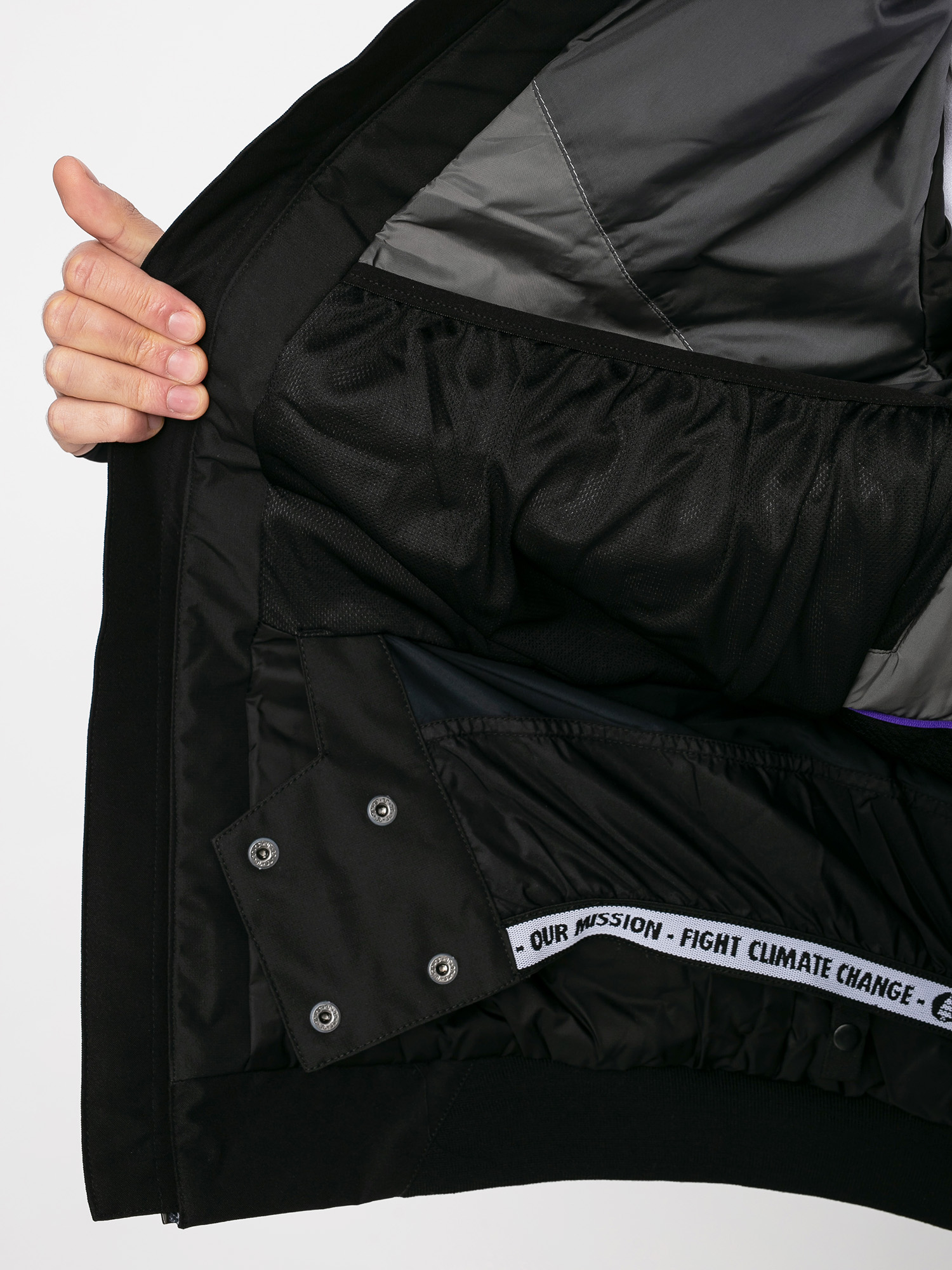 Męska Kurtka snowboardowa Picture Panel Print (drone forest)