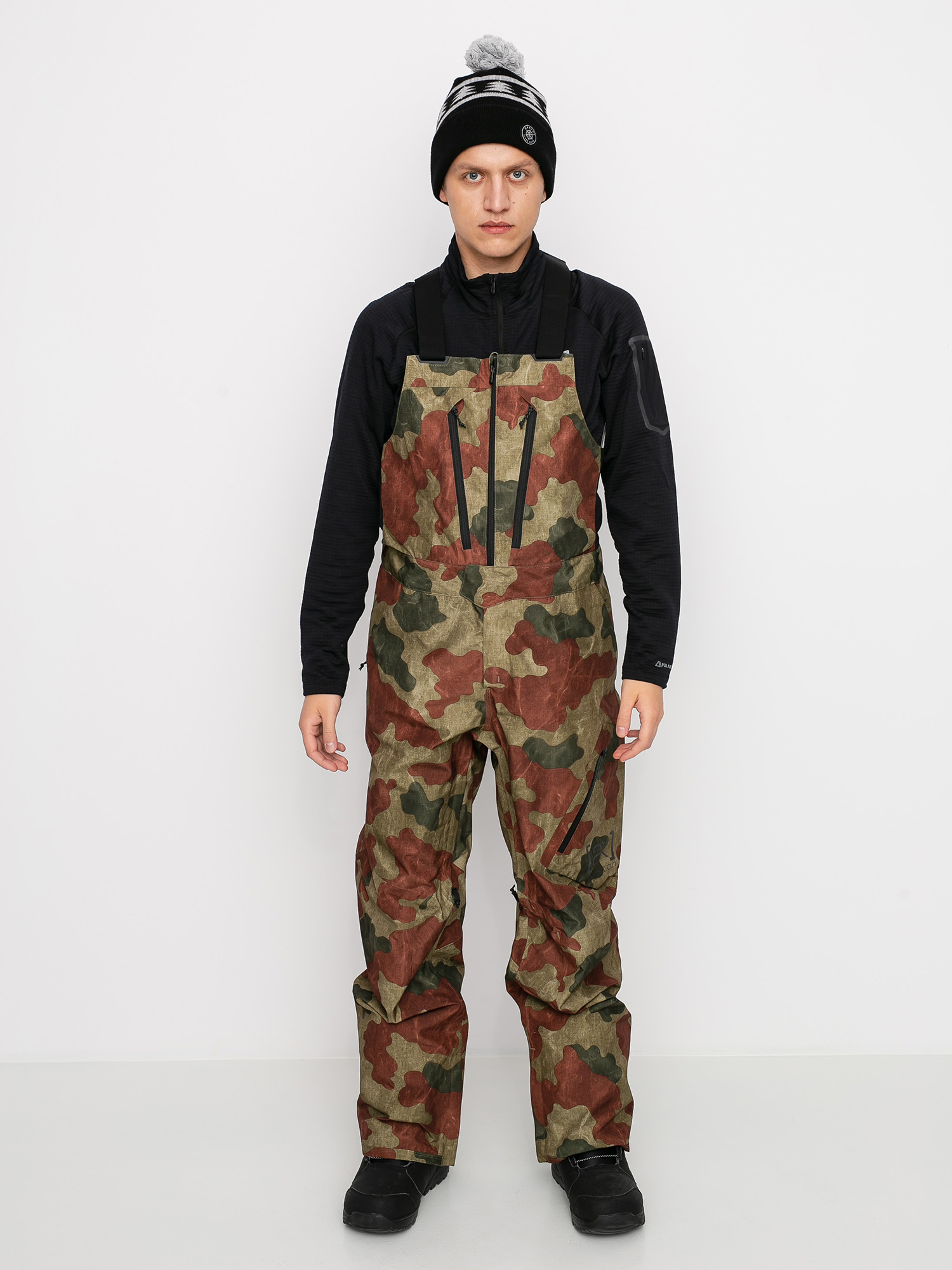 Męskie Spodnie snowboardowe Burton Ak Gore Tex Cyclic Bib (martini olive telo camo)