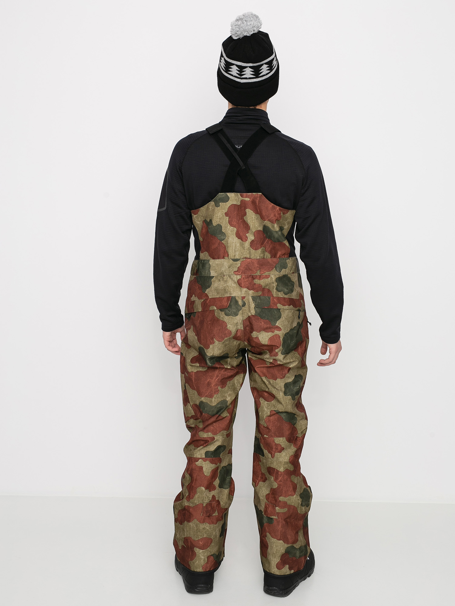 Męskie Spodnie snowboardowe Burton Ak Gore Tex Cyclic Bib (martini olive telo camo)