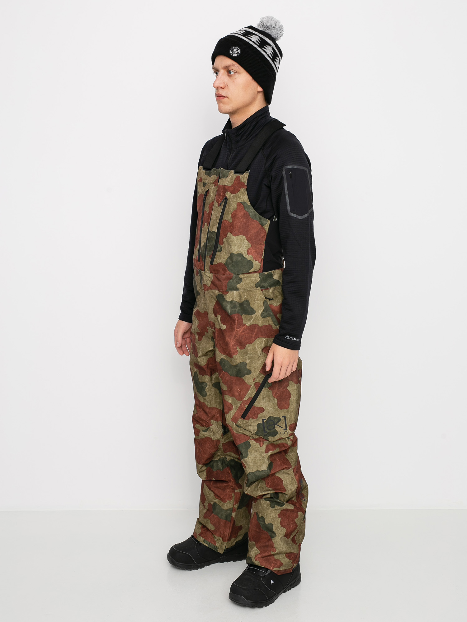 Męskie Spodnie snowboardowe Burton Ak Gore Tex Cyclic Bib (martini olive telo camo)