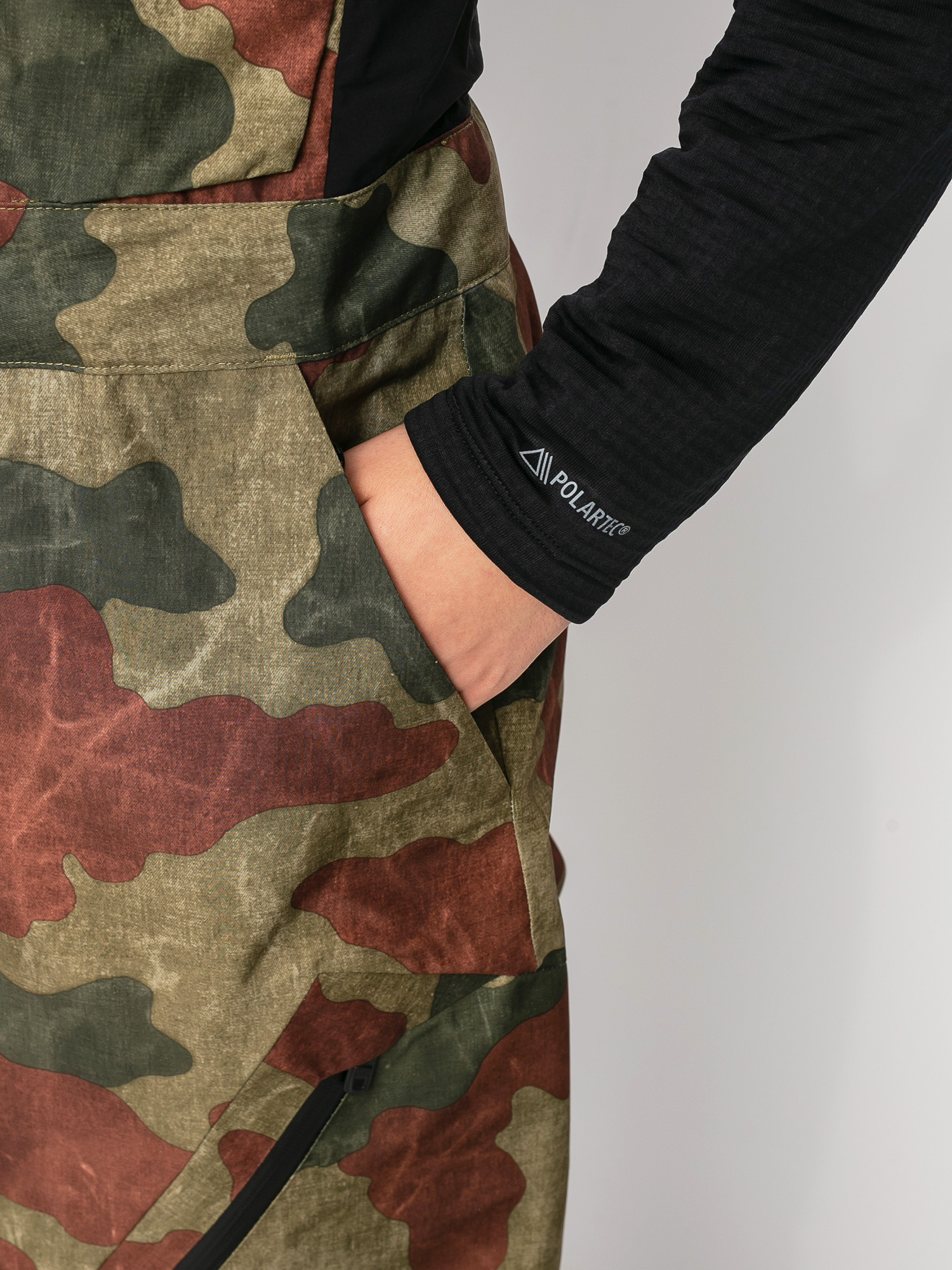 Męskie Spodnie snowboardowe Burton Ak Gore Tex Cyclic Bib (martini olive telo camo)