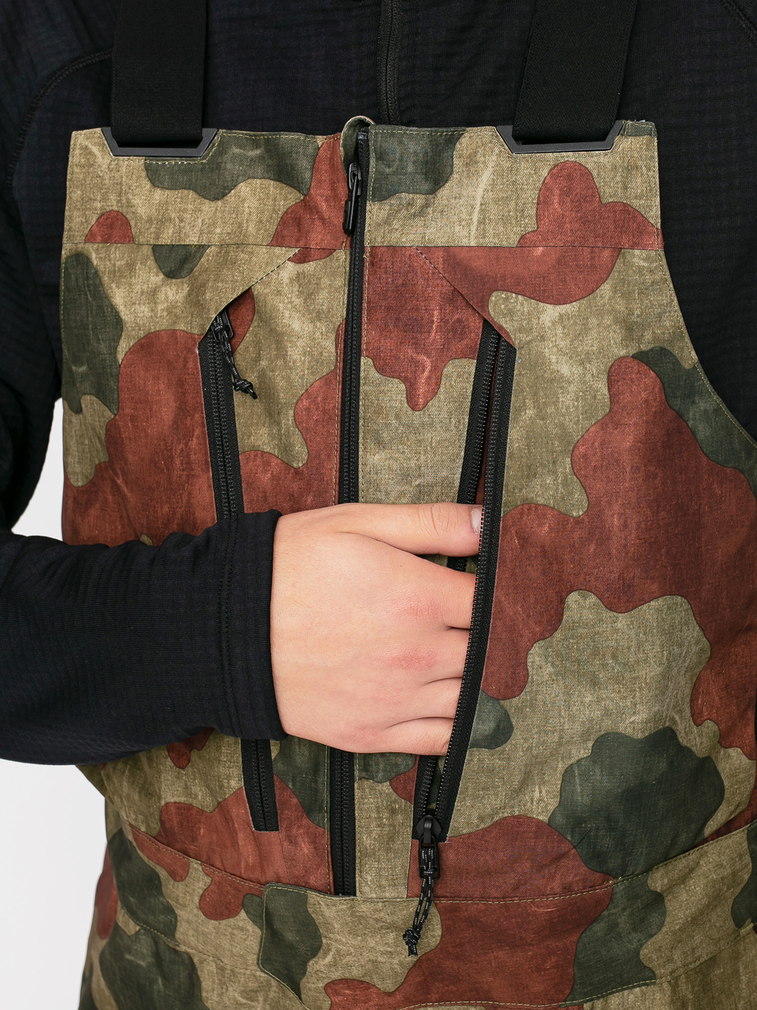 Męskie Spodnie snowboardowe Burton Ak Gore Tex Cyclic Bib (martini olive telo camo)
