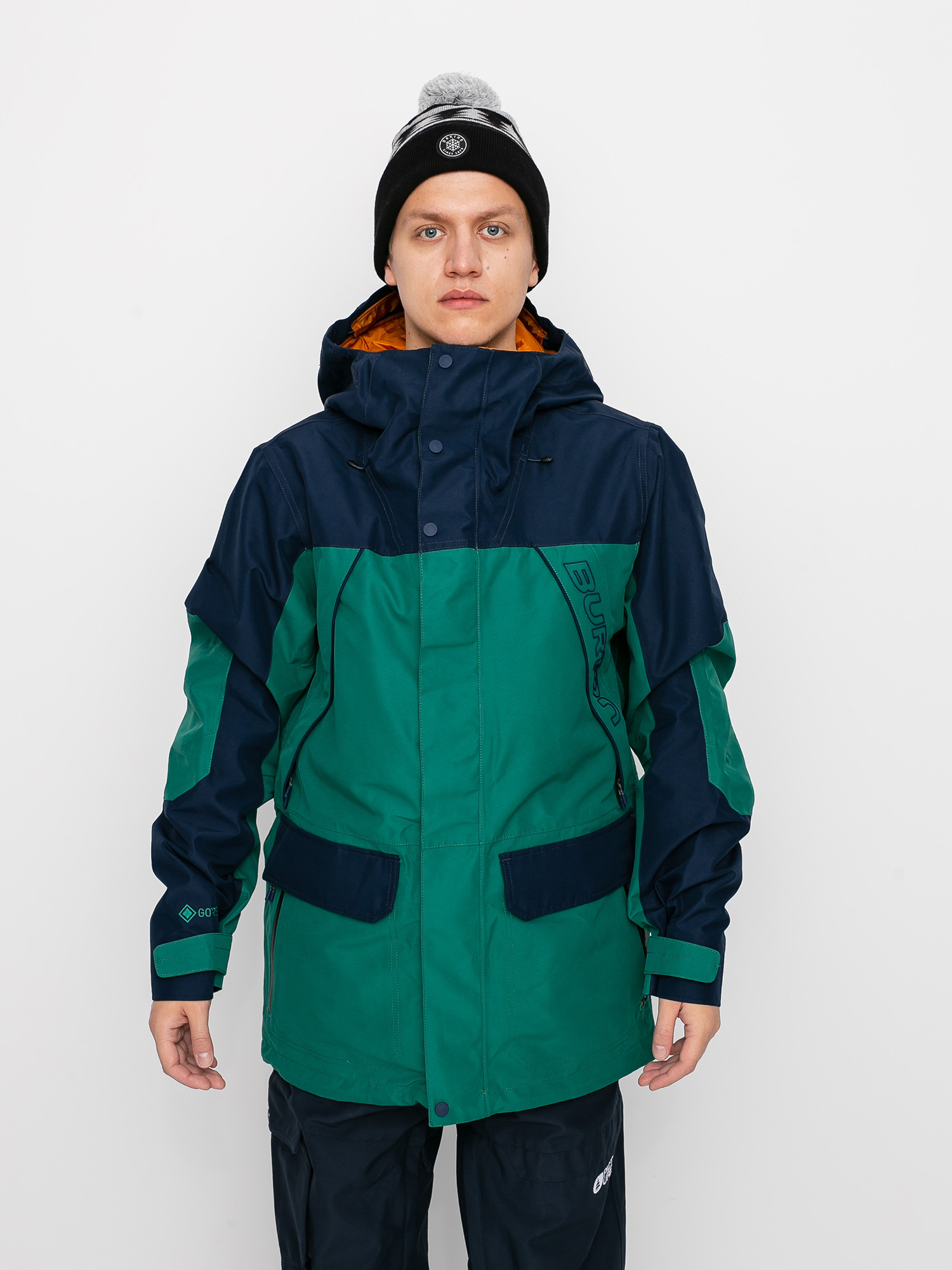 Męska Kurtka snowboardowa Burton Gore Tex Breach (antique green/dress blue)