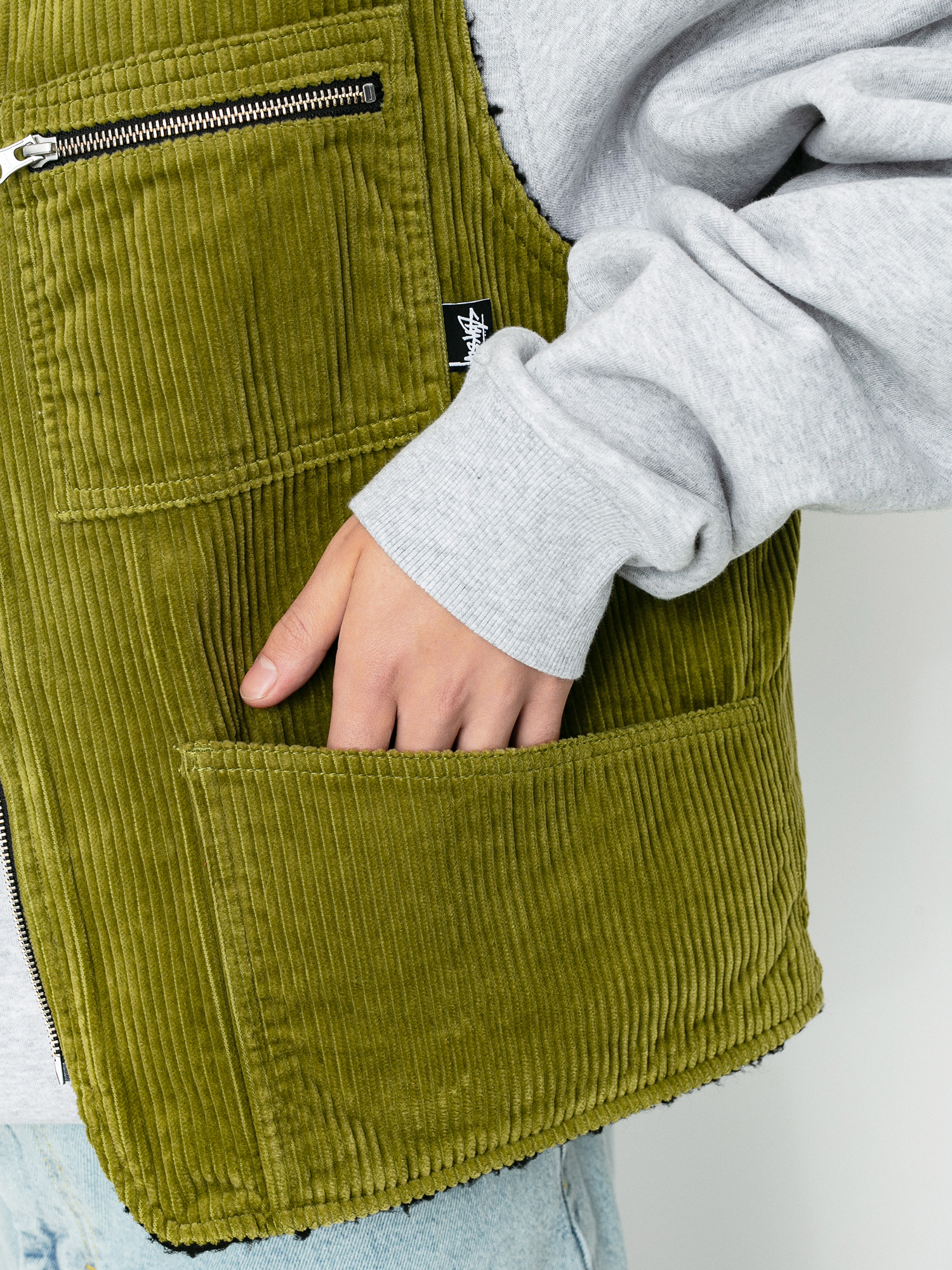 Kurtka Stussy Wide Wale Reversible (green)