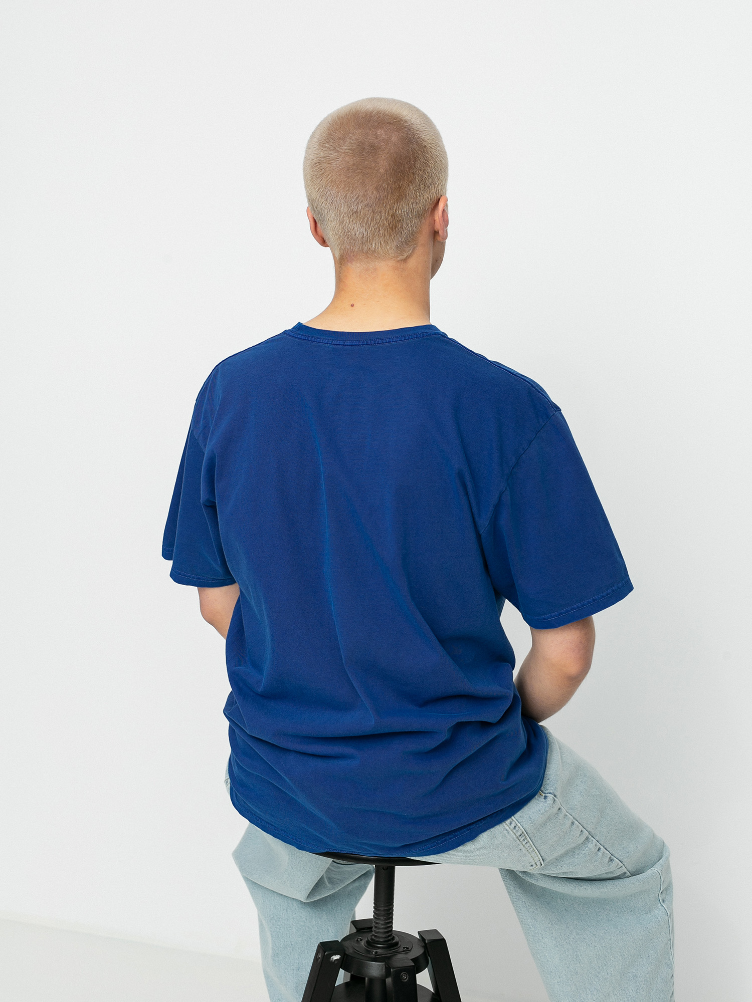 T-shirt Stussy 3D Collegiate Pig. Dyed (dark blue)