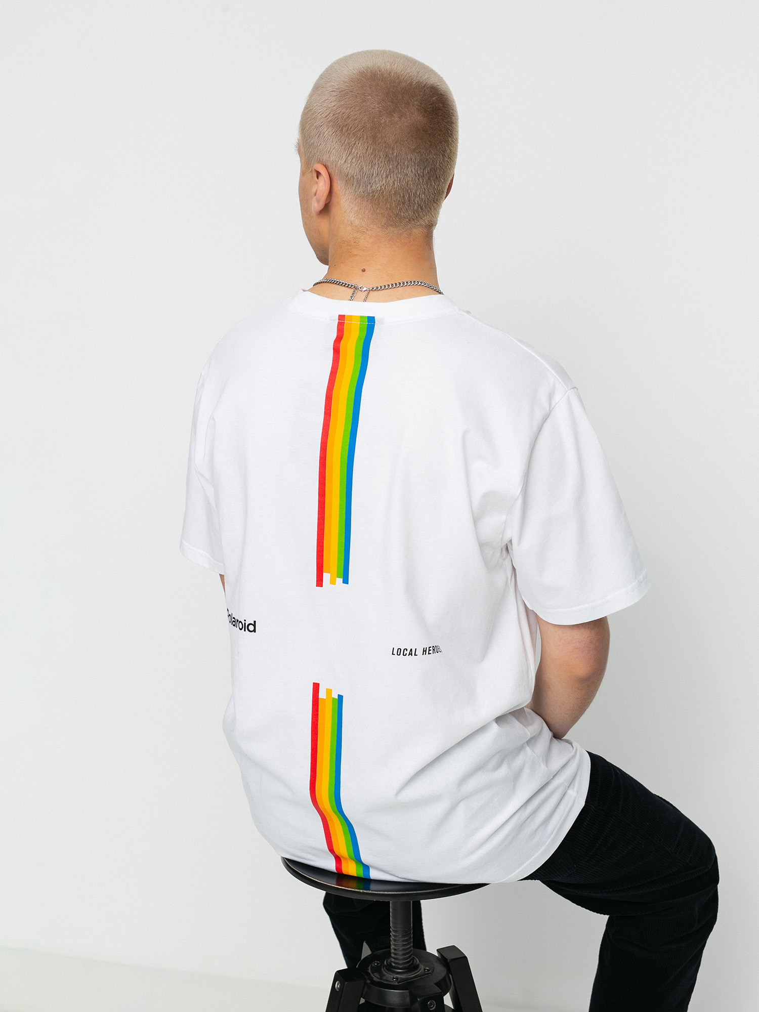 T-shirt Local Heroes X Polaroid Ribbon (white)