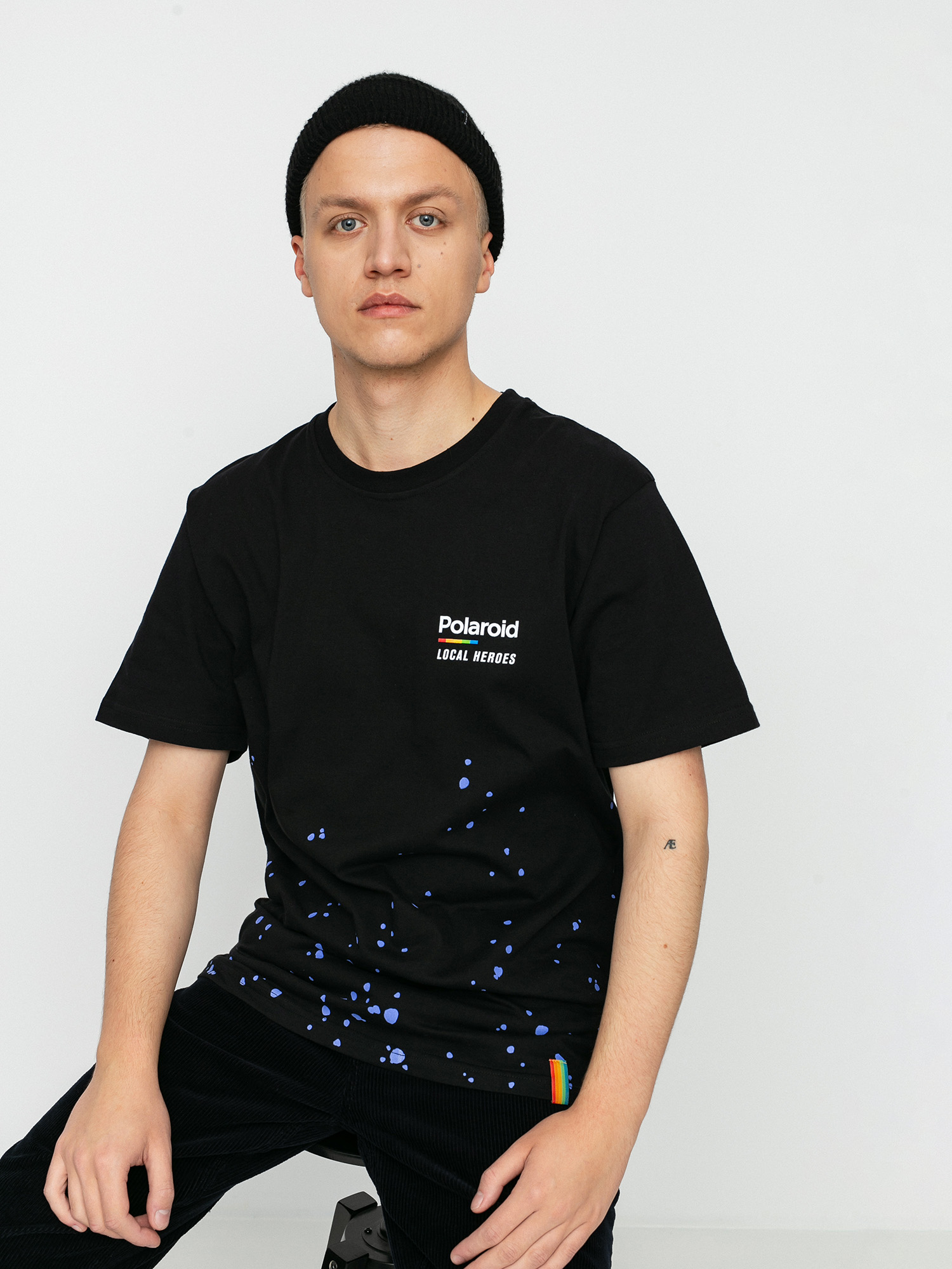 T-shirt Local Heroes X Polaroid Spray (black)