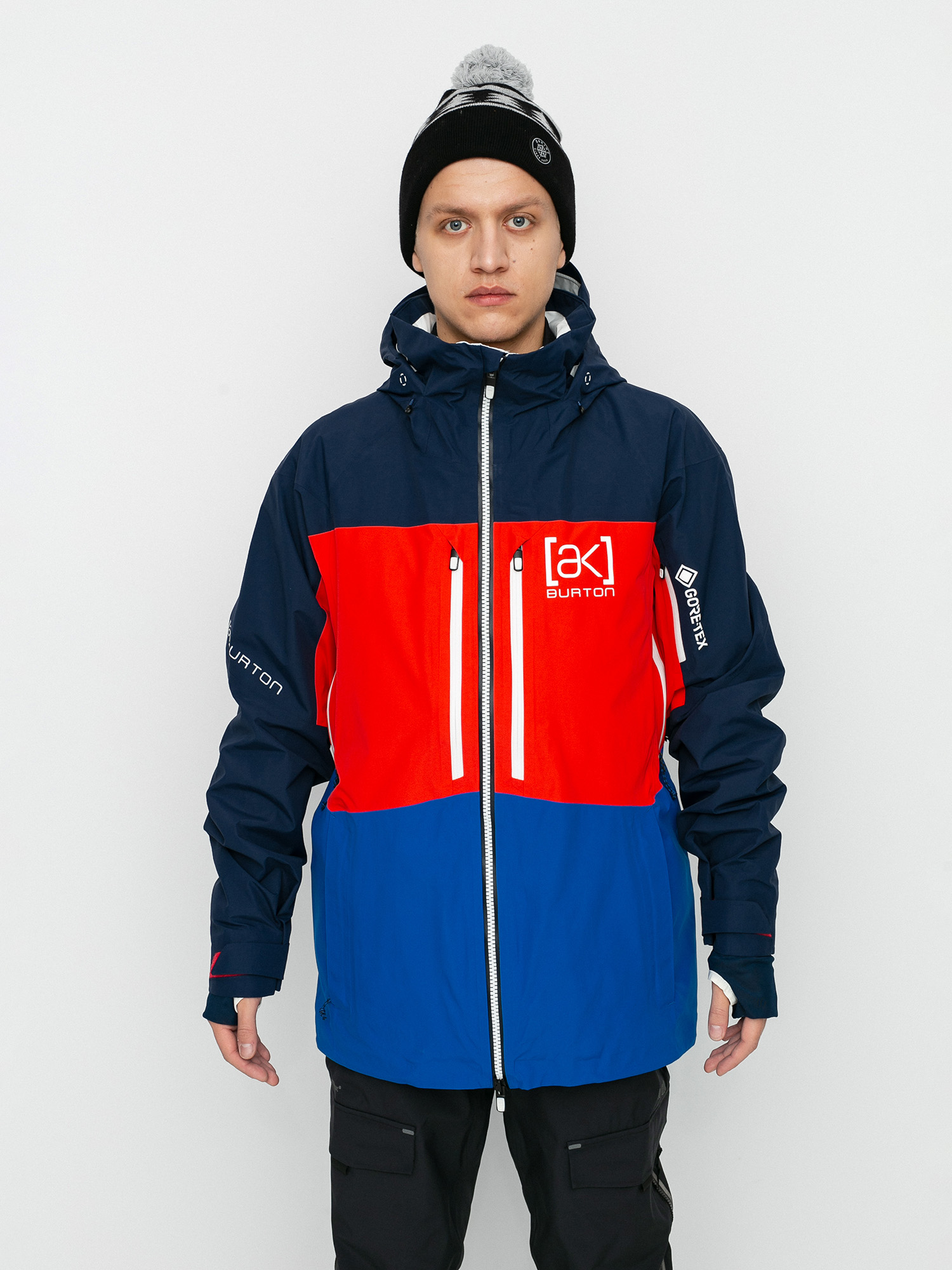 Męska Kurtka snowboardowa Burton Ak Gore Tex Swash (dress blue/flame scarlet/lapis blue)