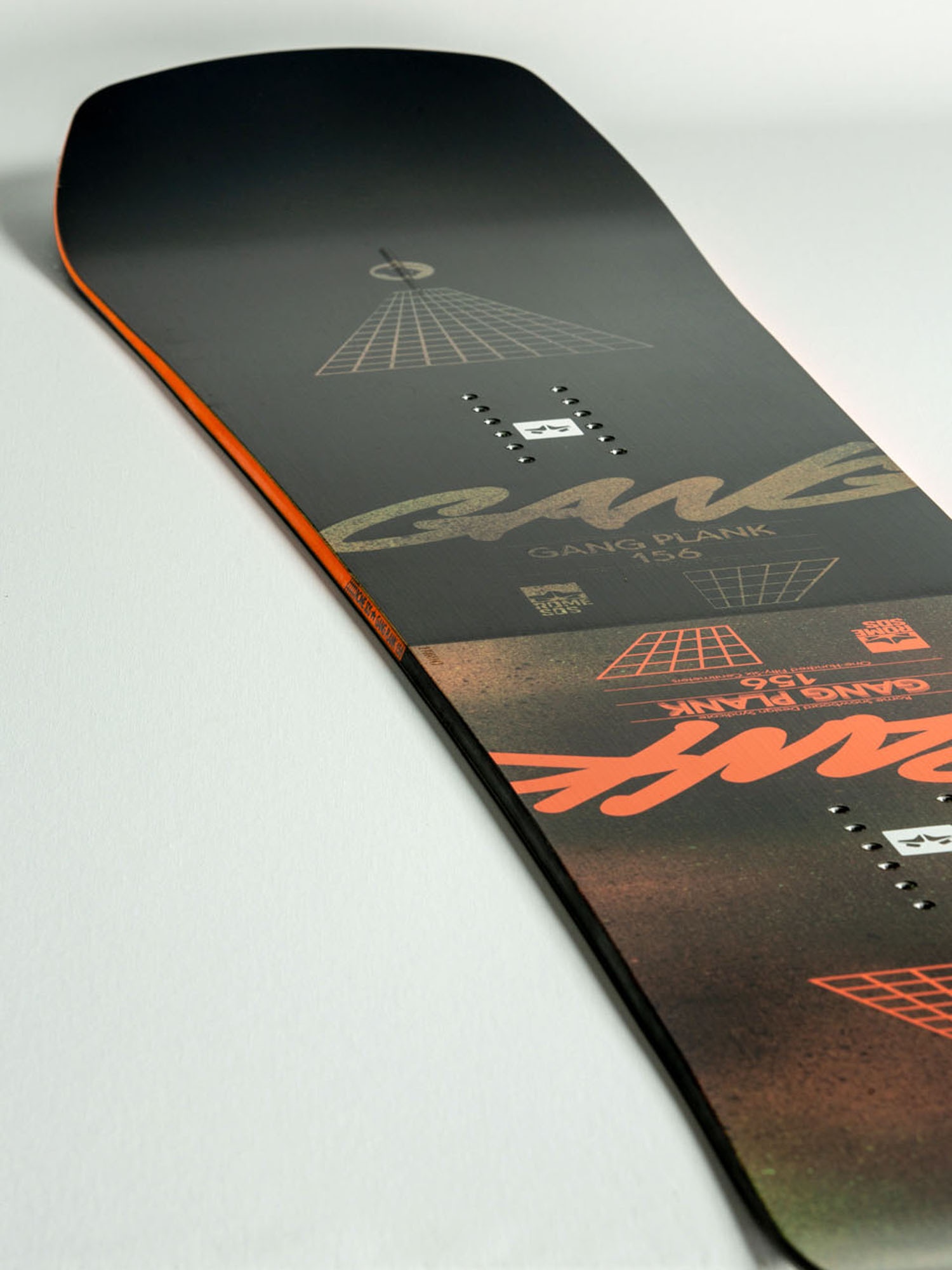 Męska Deska snowboardowa Rome Gang Plank (black/white)