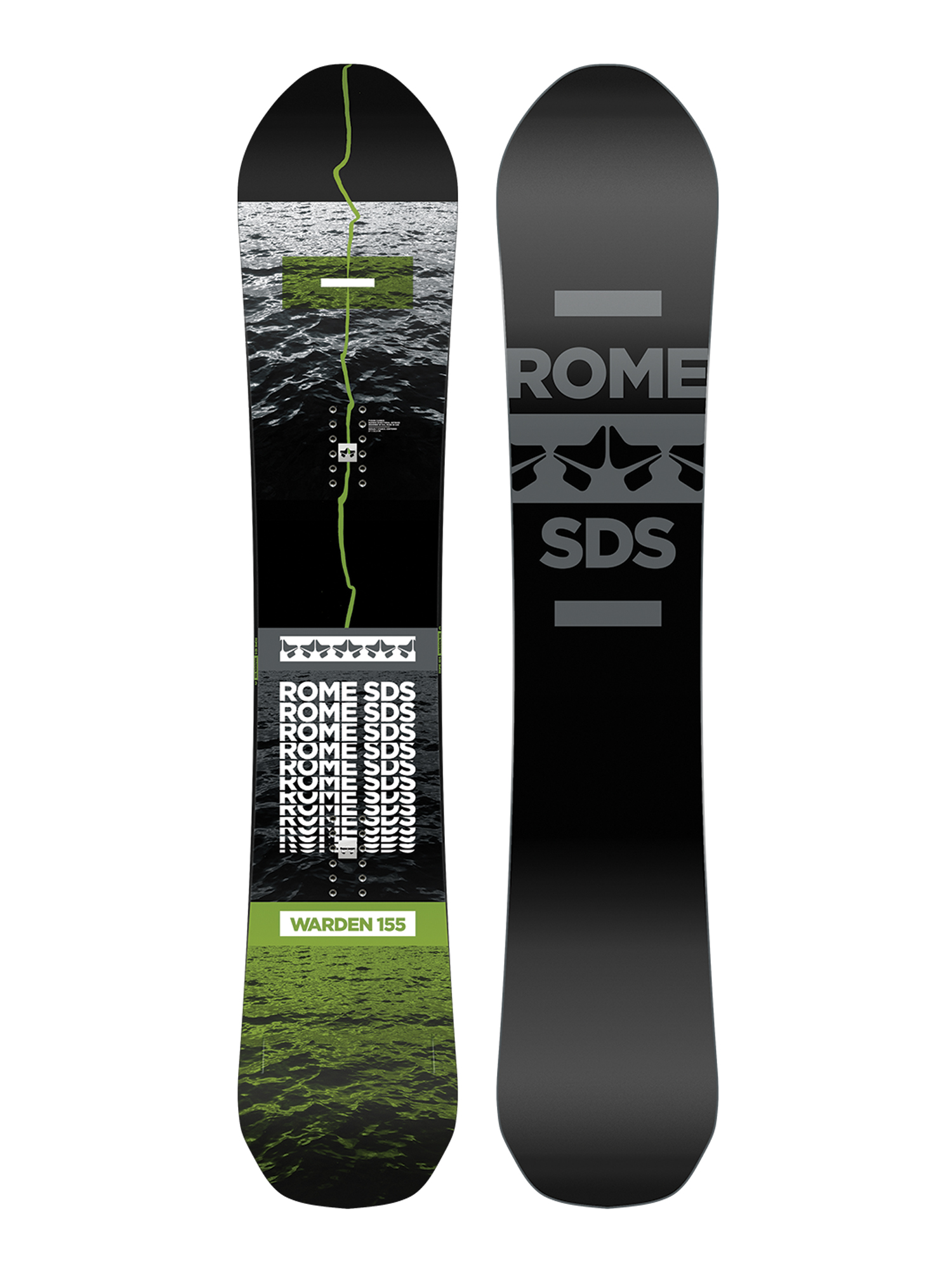 Męska Deska snowboardowa Rome Warden (black/grey)