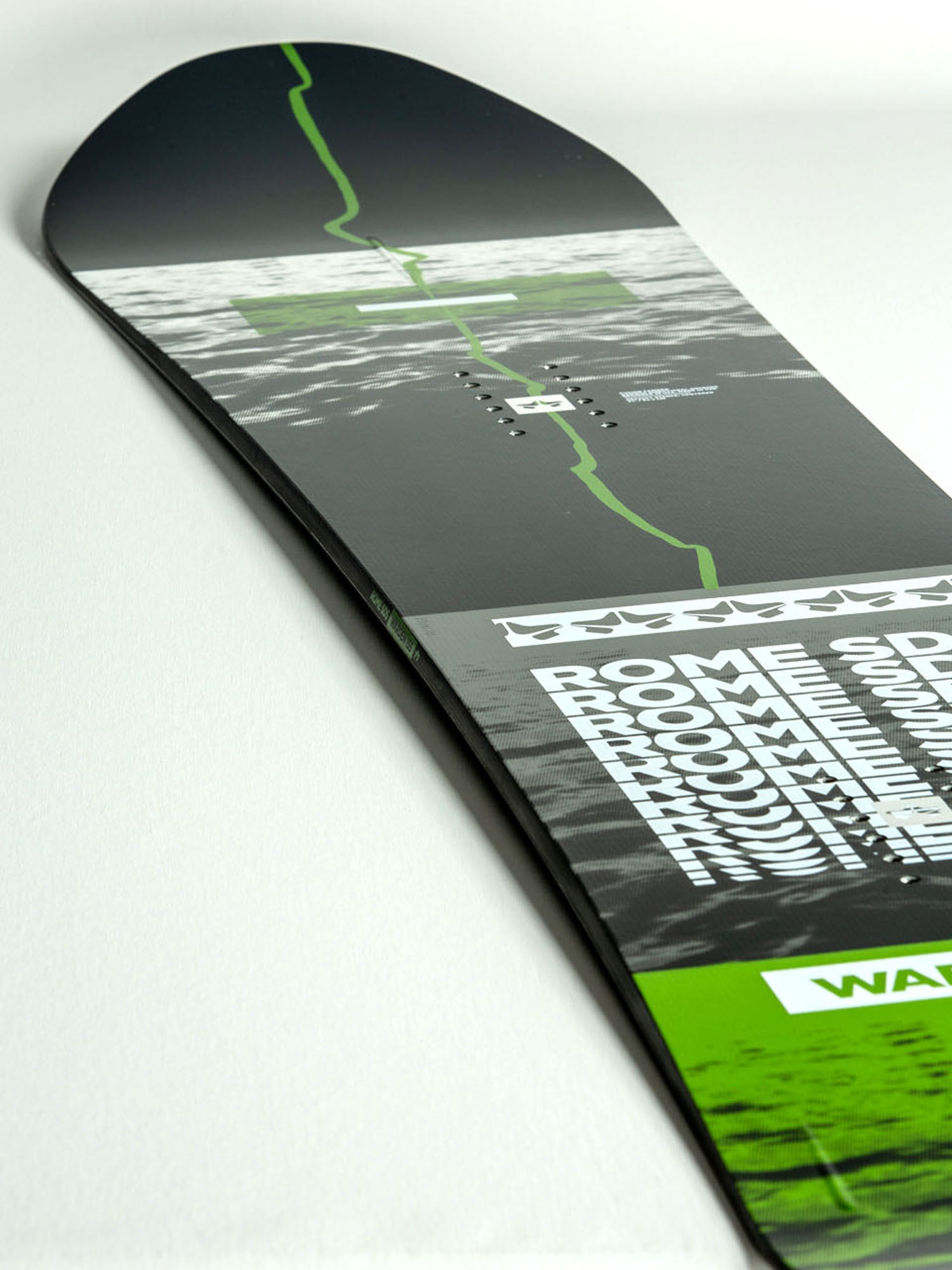 Męska Deska snowboardowa Rome Warden (black/grey)